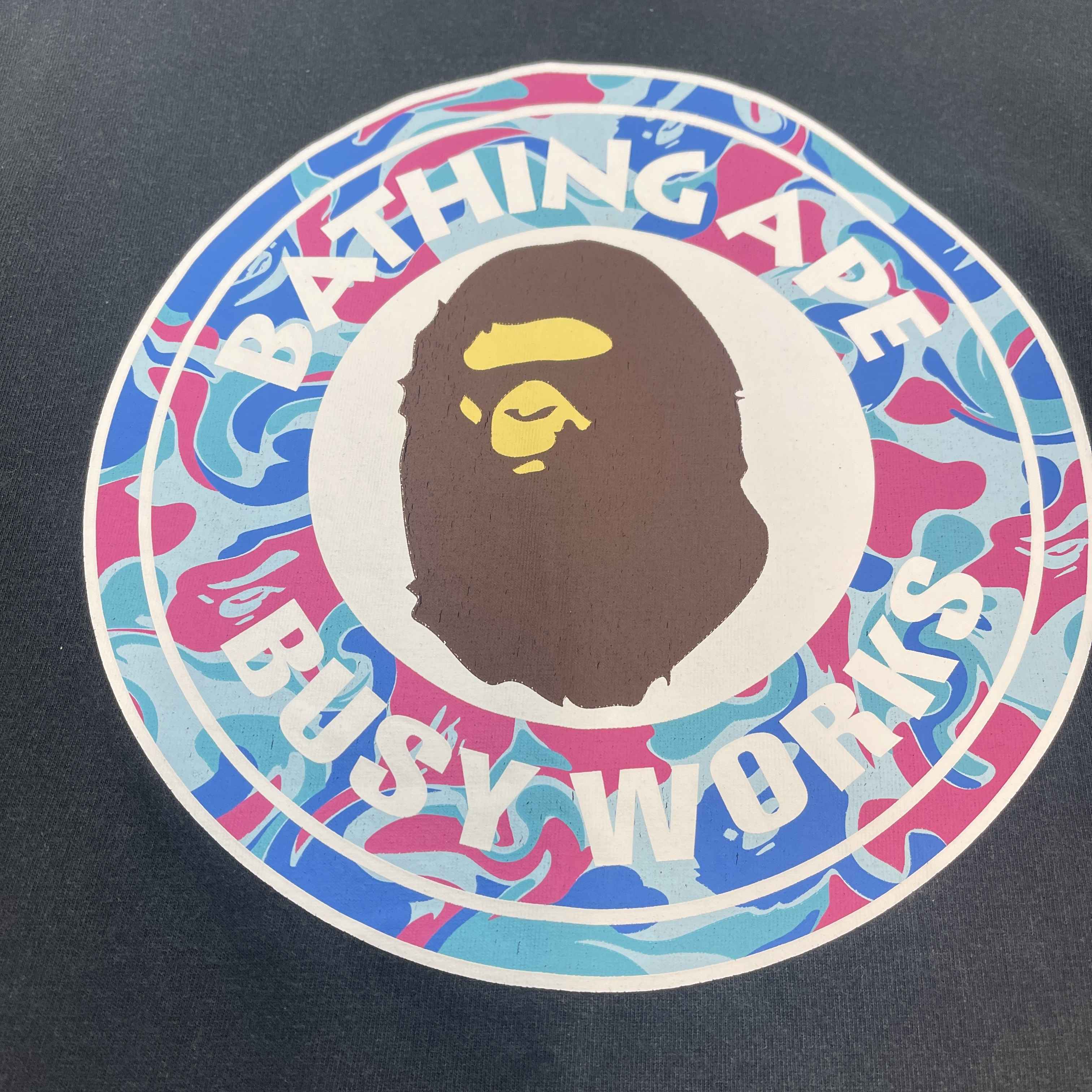 Men's Busy Works T-Shirt Black Size S