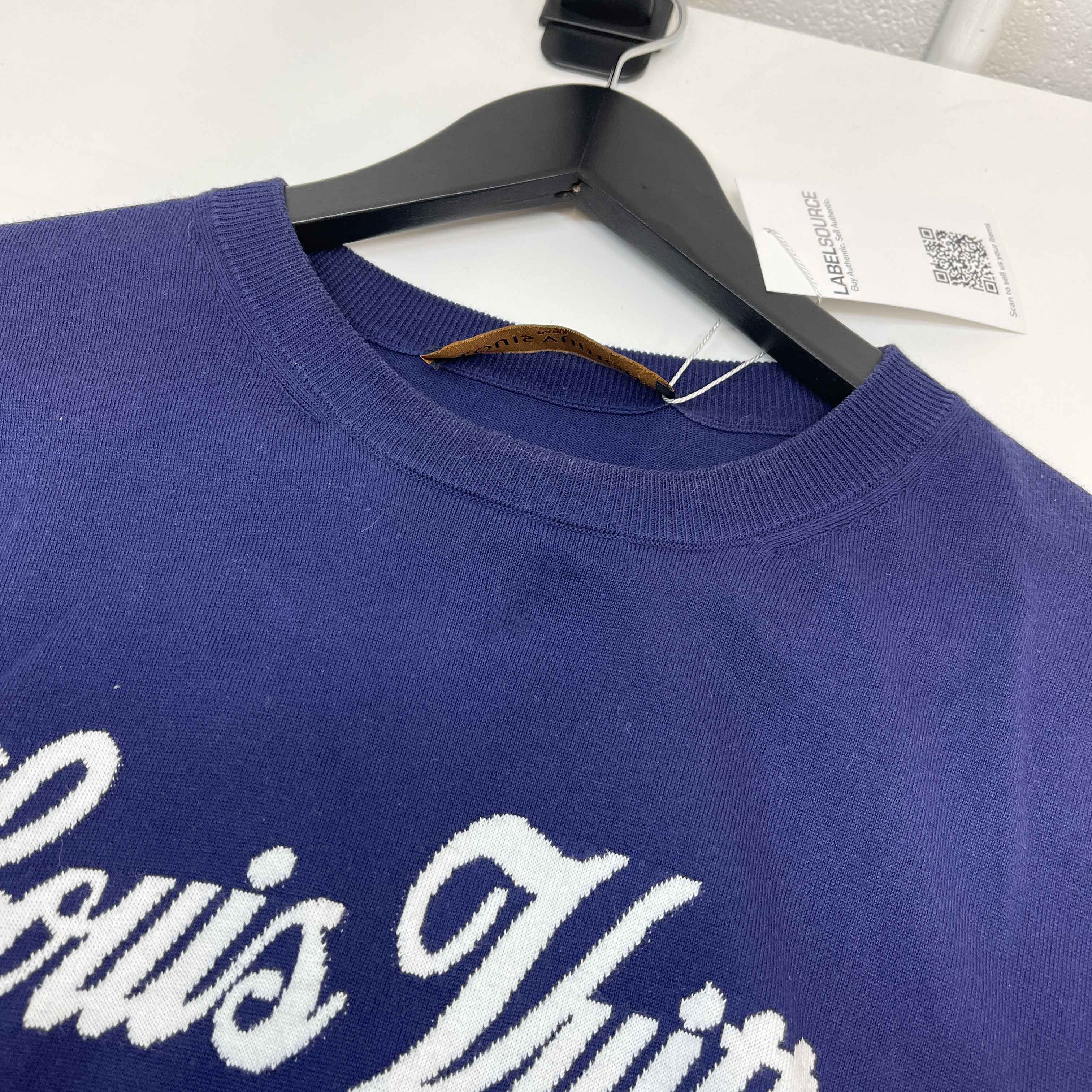 Men's Logo Print T-Shirt Purple Size XS