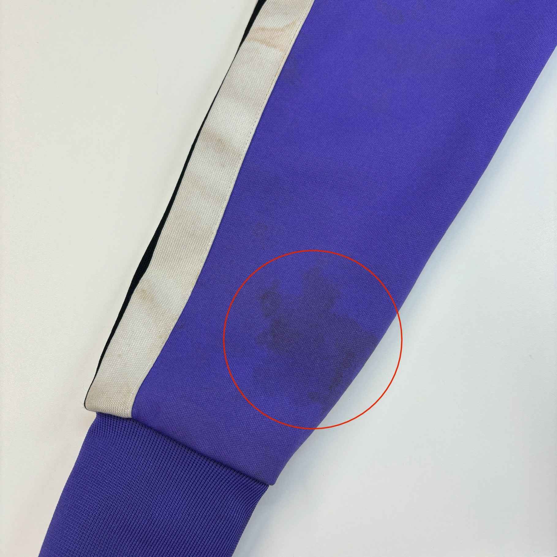 Men's Printed Logo Track Jacket Purple Size XS