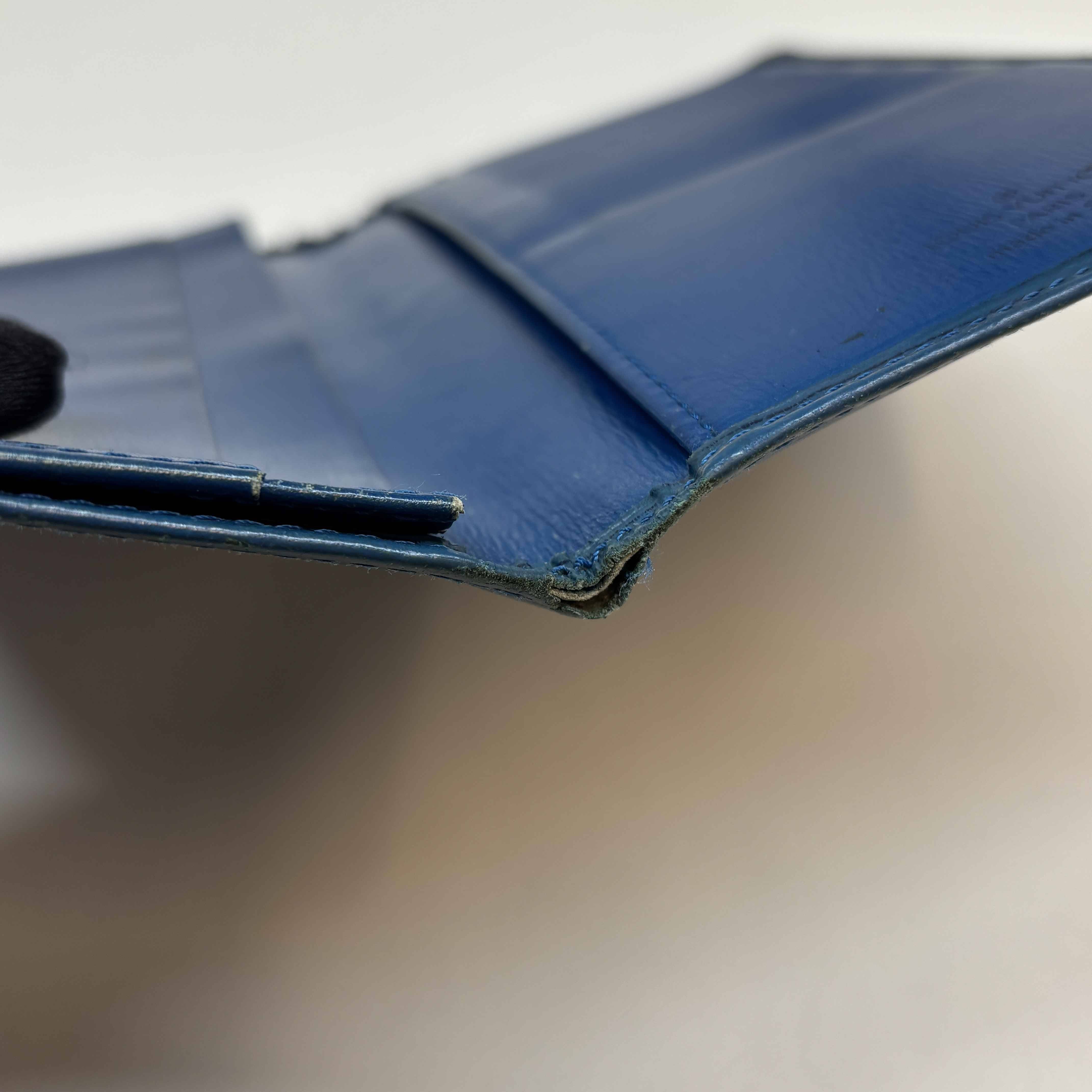 Men's Epi Pocket Agenda Wallet Blue