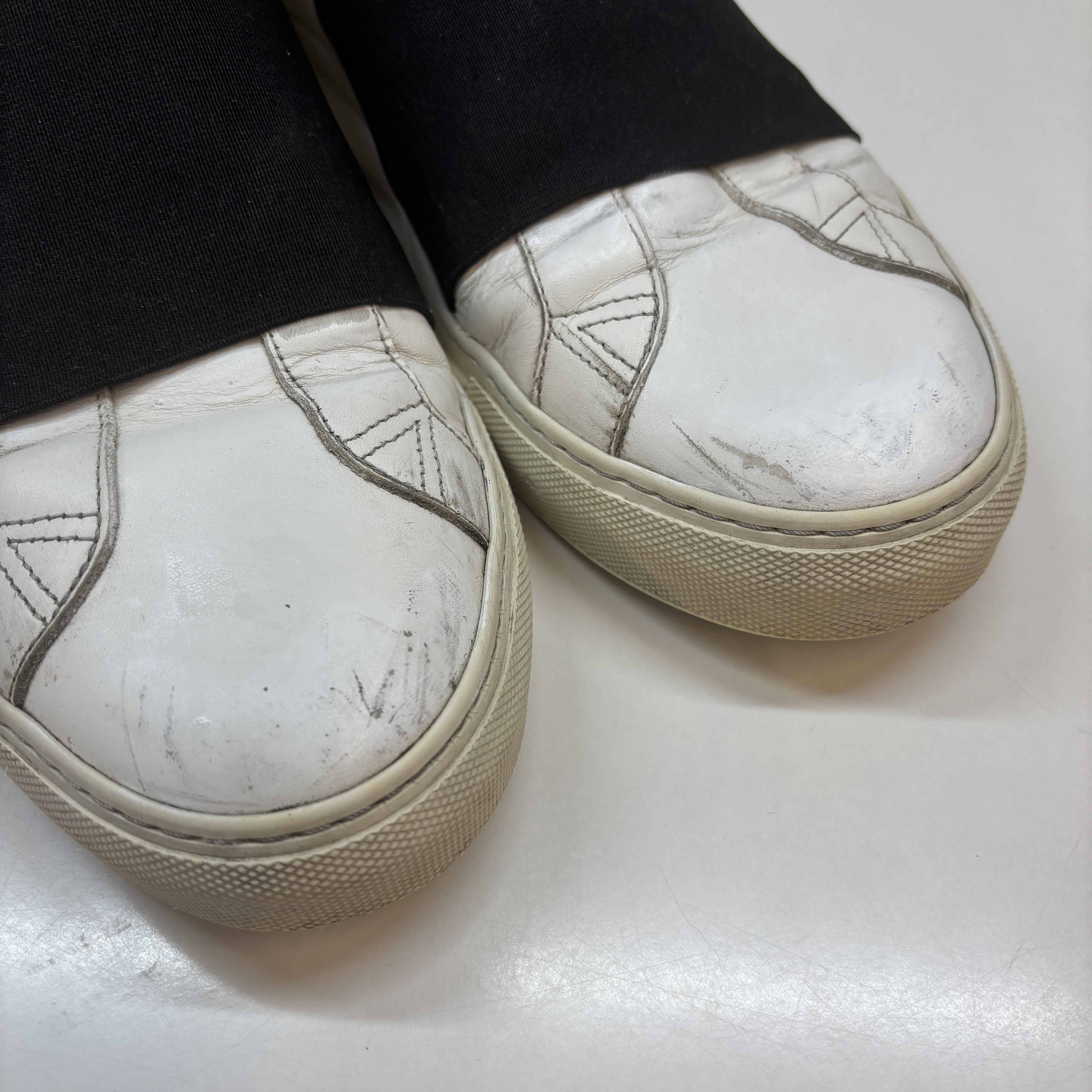 Men's Elastic Strap Skate Low Trainers White Size EU 41 / UK 7