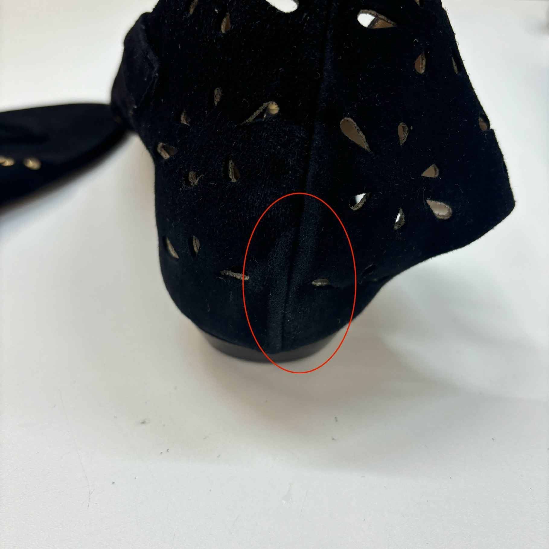 Women's Perforated Sandals Black Size EU 40 / UK 7