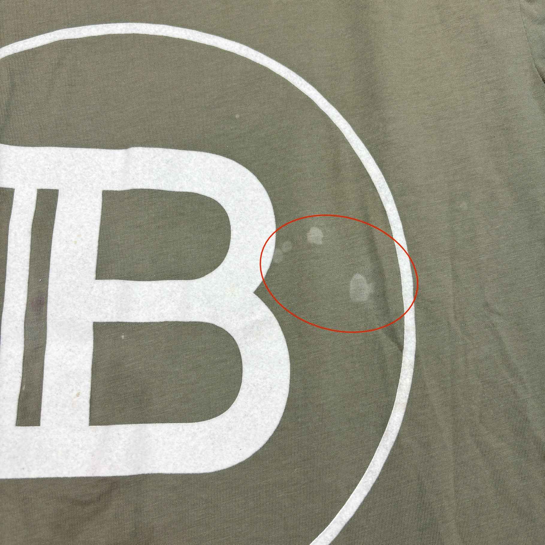 Men's Velvet Logo T-Shirt Khaki Size XL