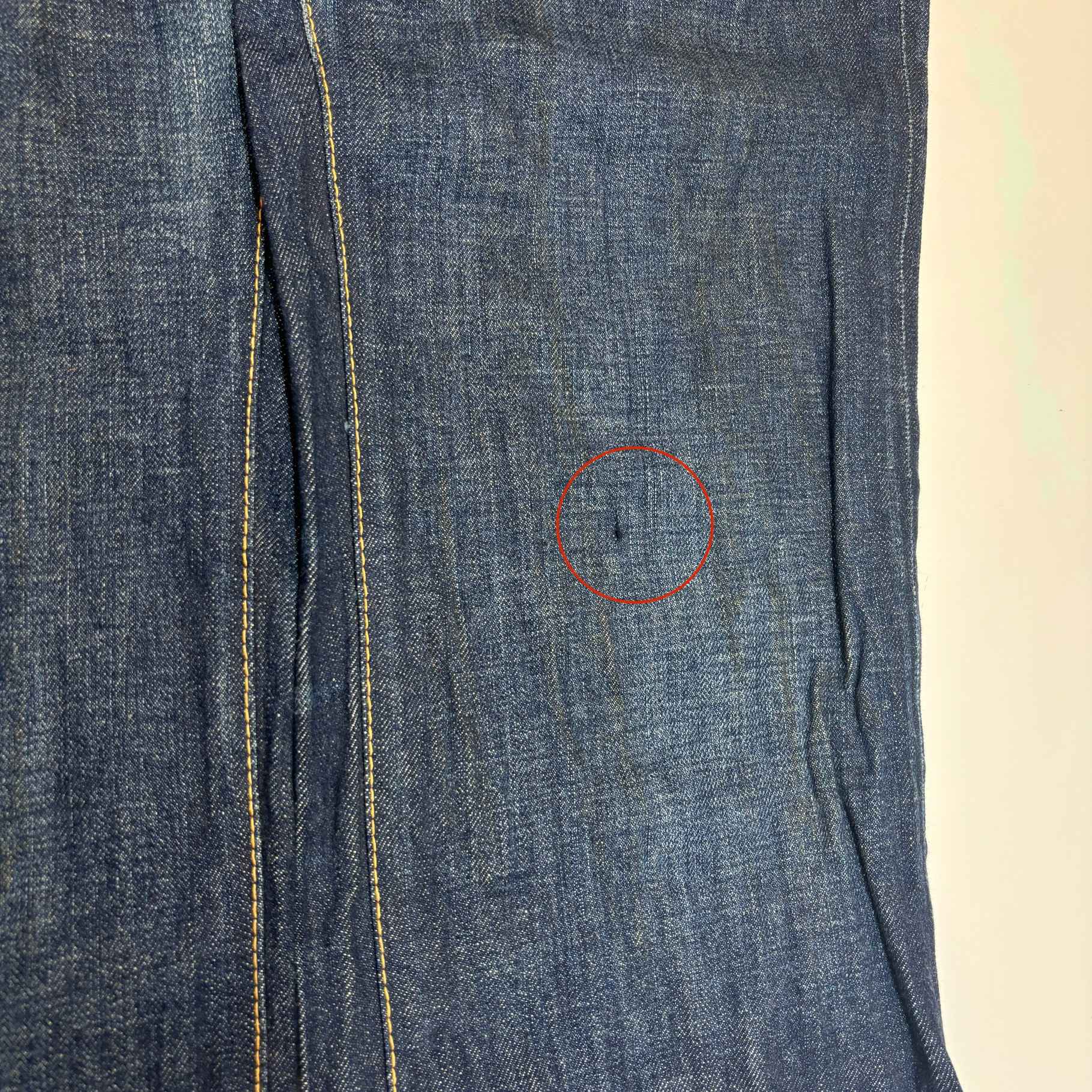 Men's Leather Belt Jeans Blue Size IT 50 / UK 34