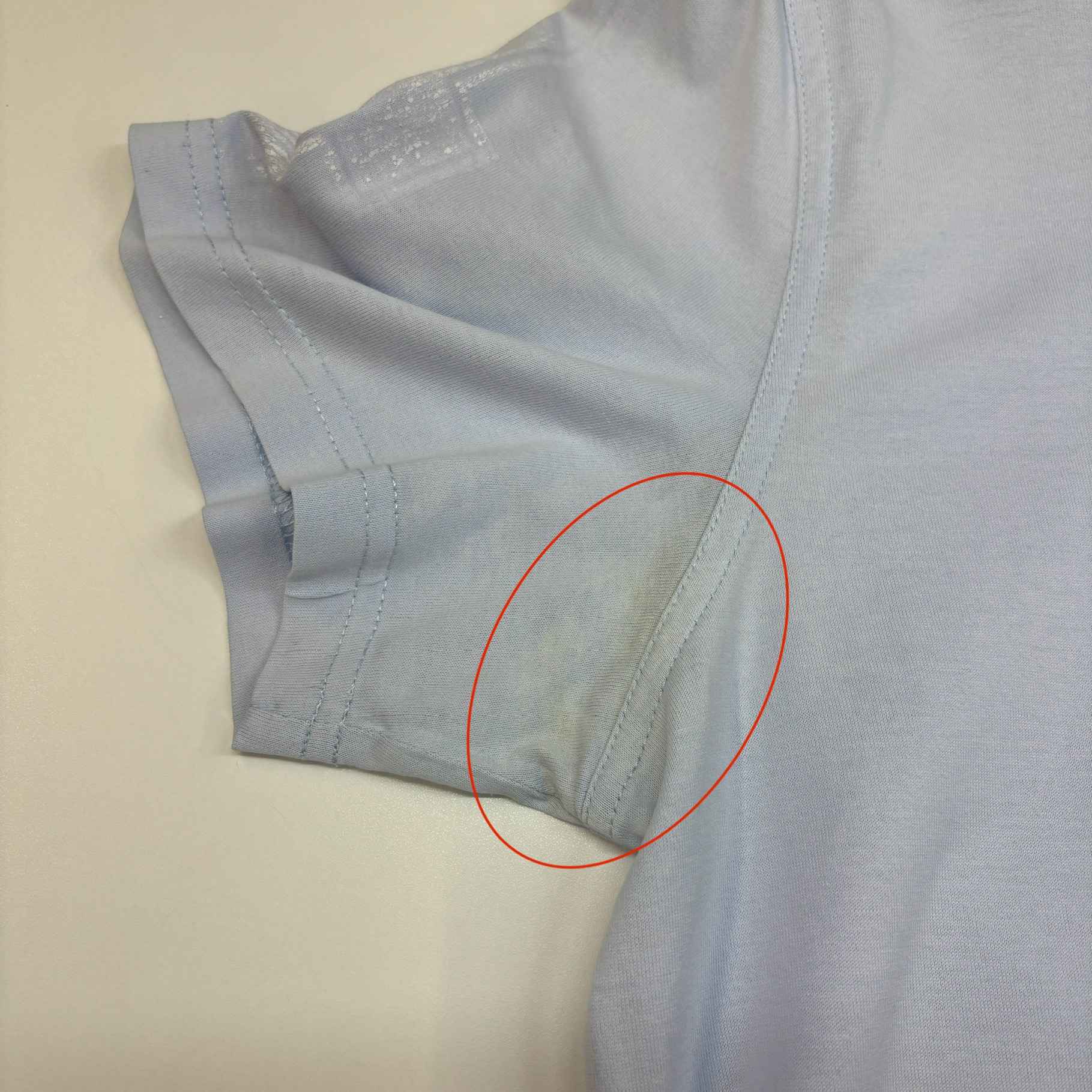 Men's Star Patch T-Shirt Blue Size S