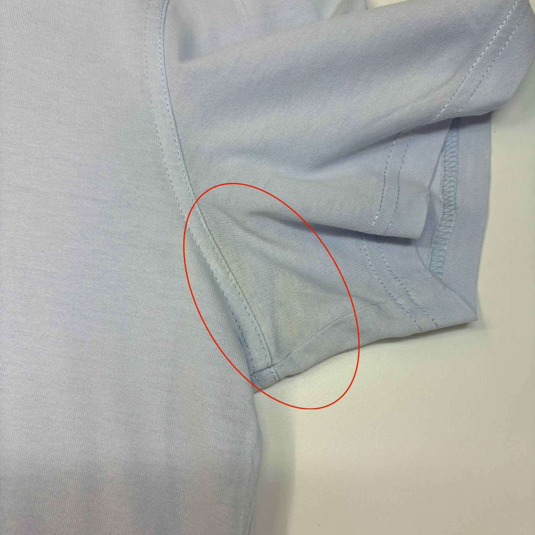 Men's Star Patch T-Shirt Blue Size S