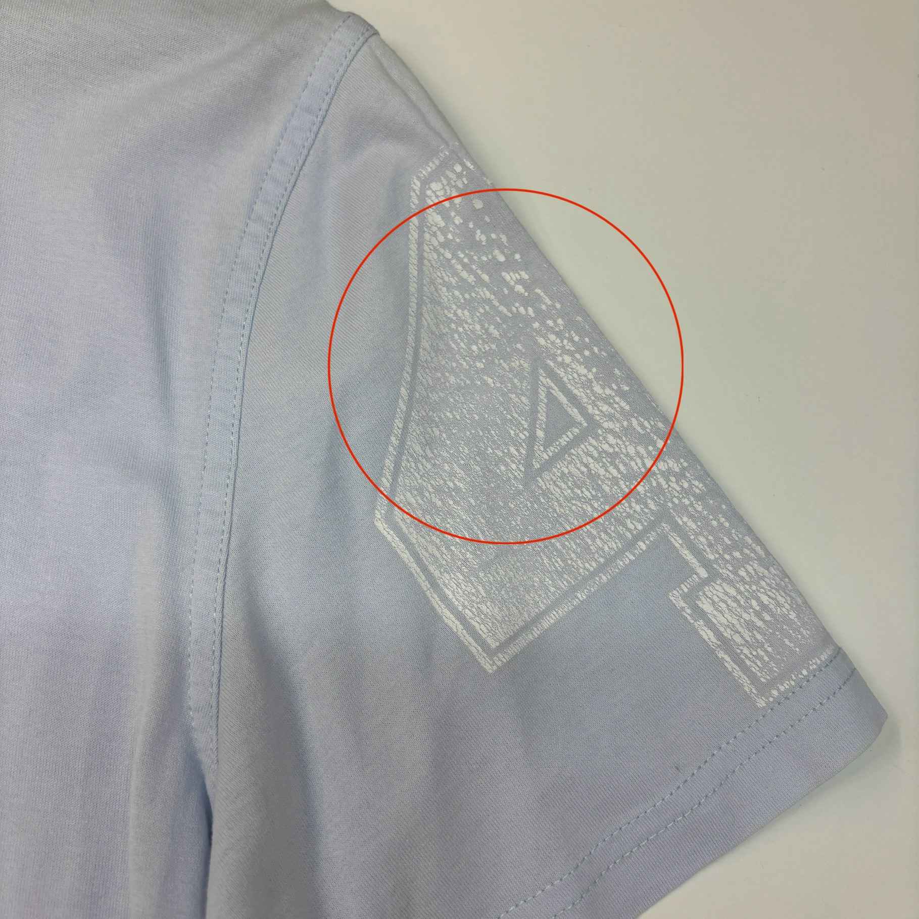 Men's Star Patch T-Shirt Blue Size S