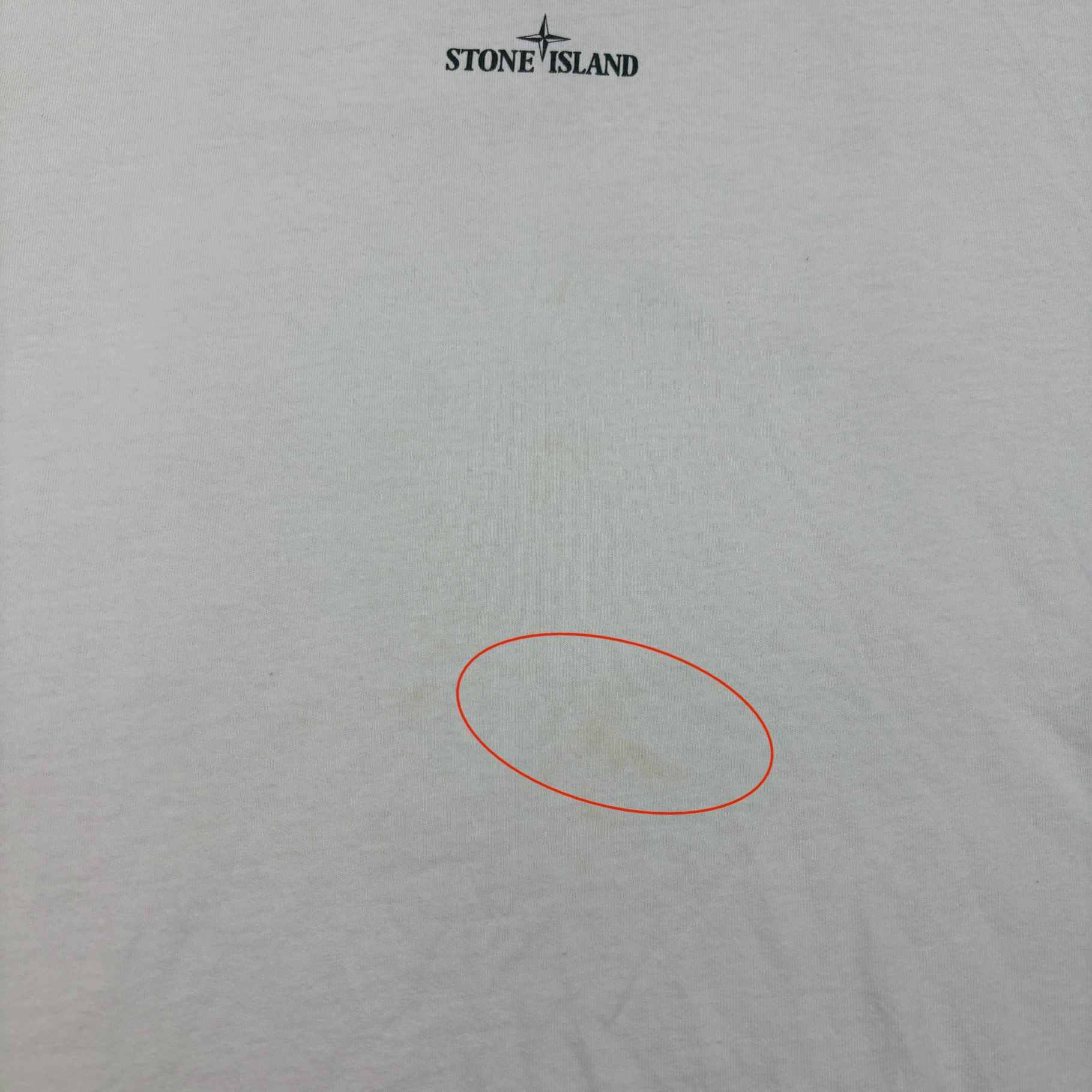 Men's Logo Print T-Shirt White Size S