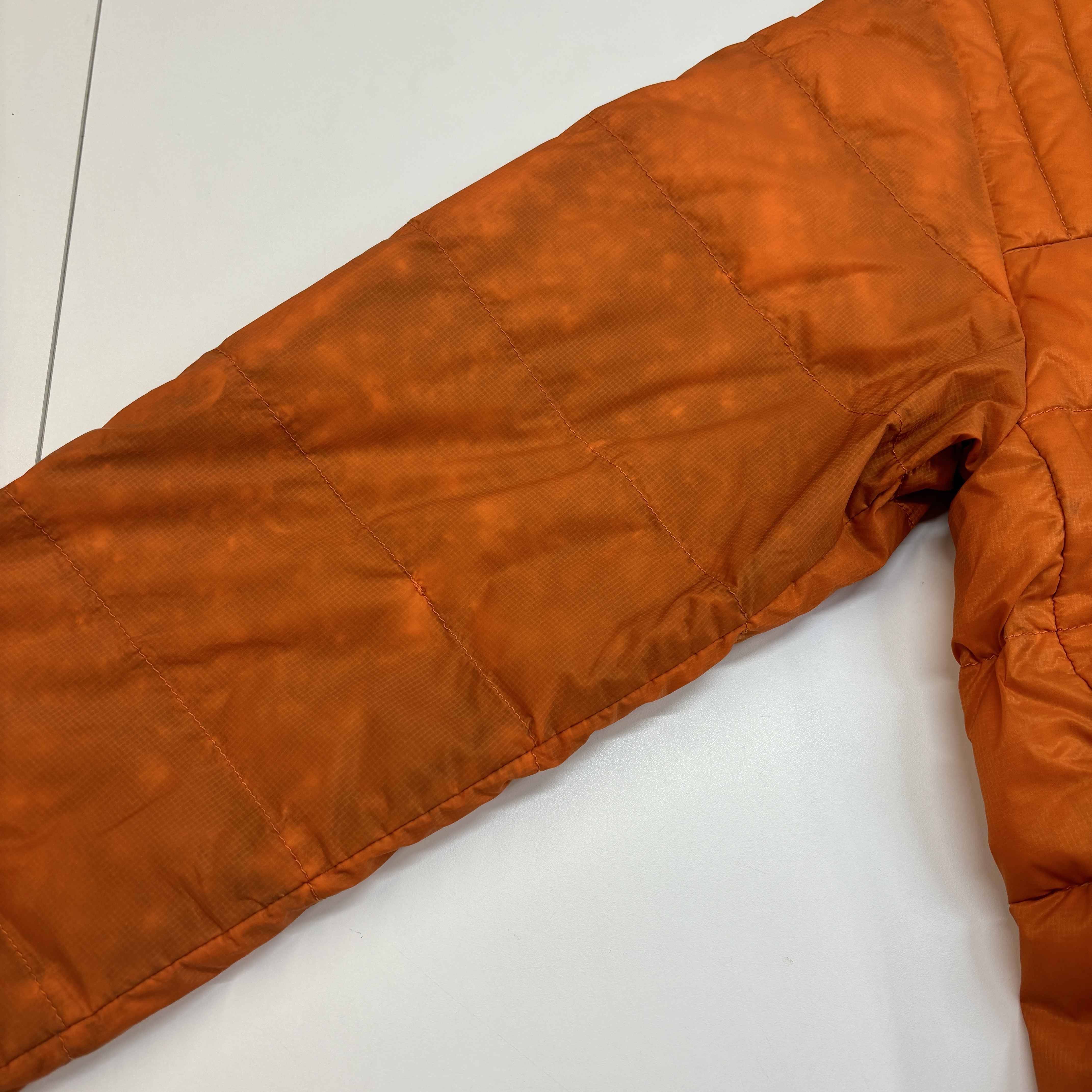 Men's Brookvale Hooded Down Jacket Orange Size S