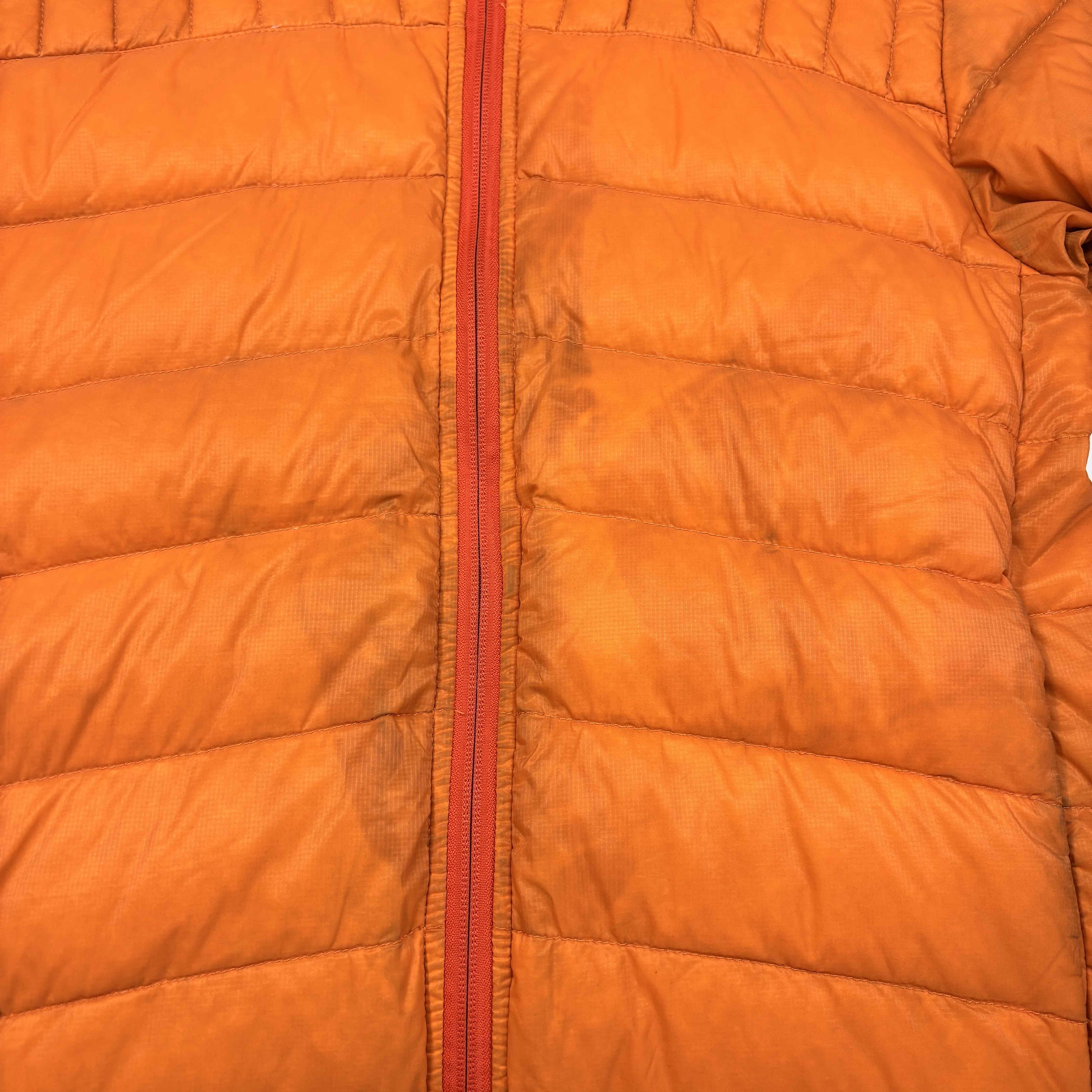 Men's Brookvale Hooded Down Jacket Orange Size S