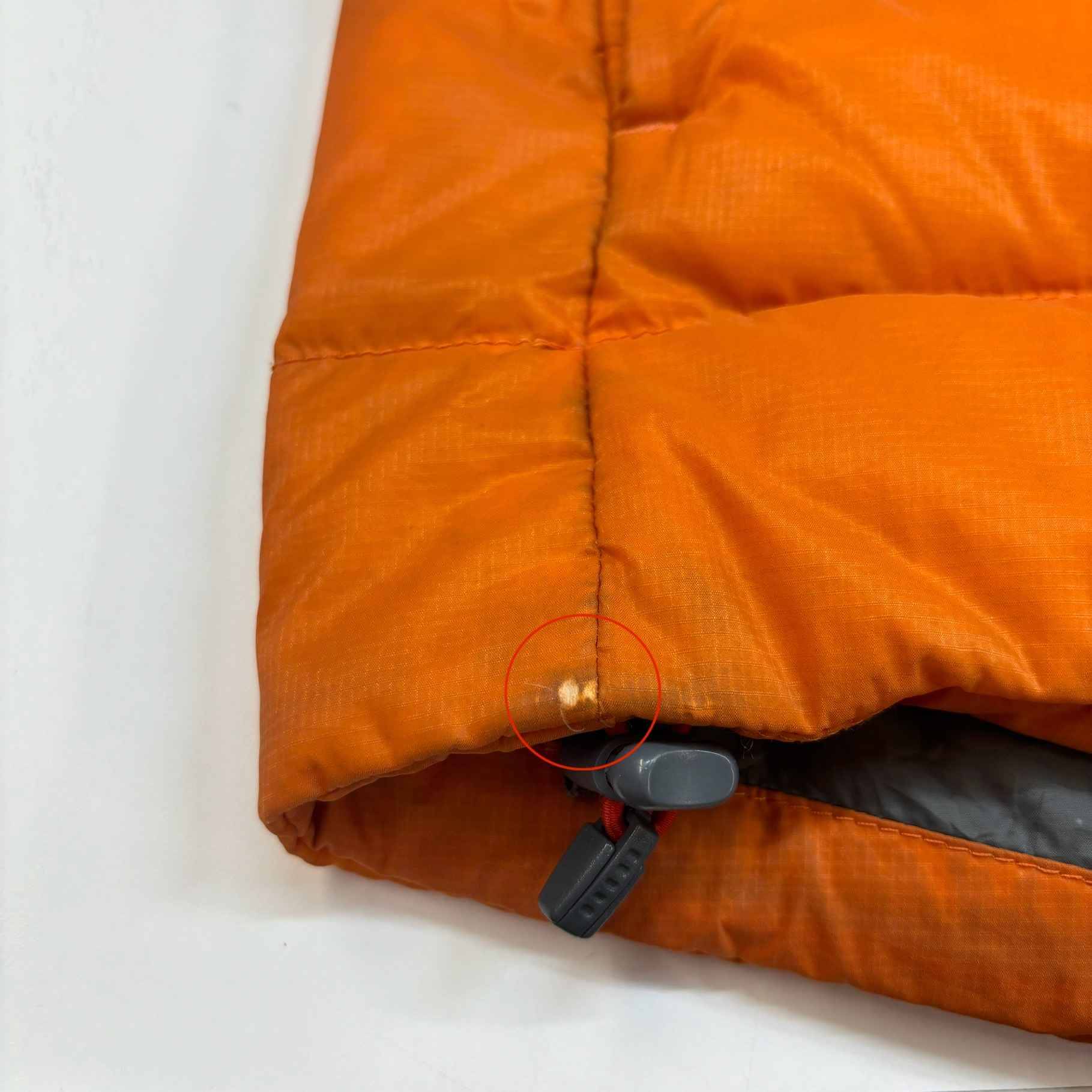 Men's Brookvale Hooded Down Jacket Orange Size S