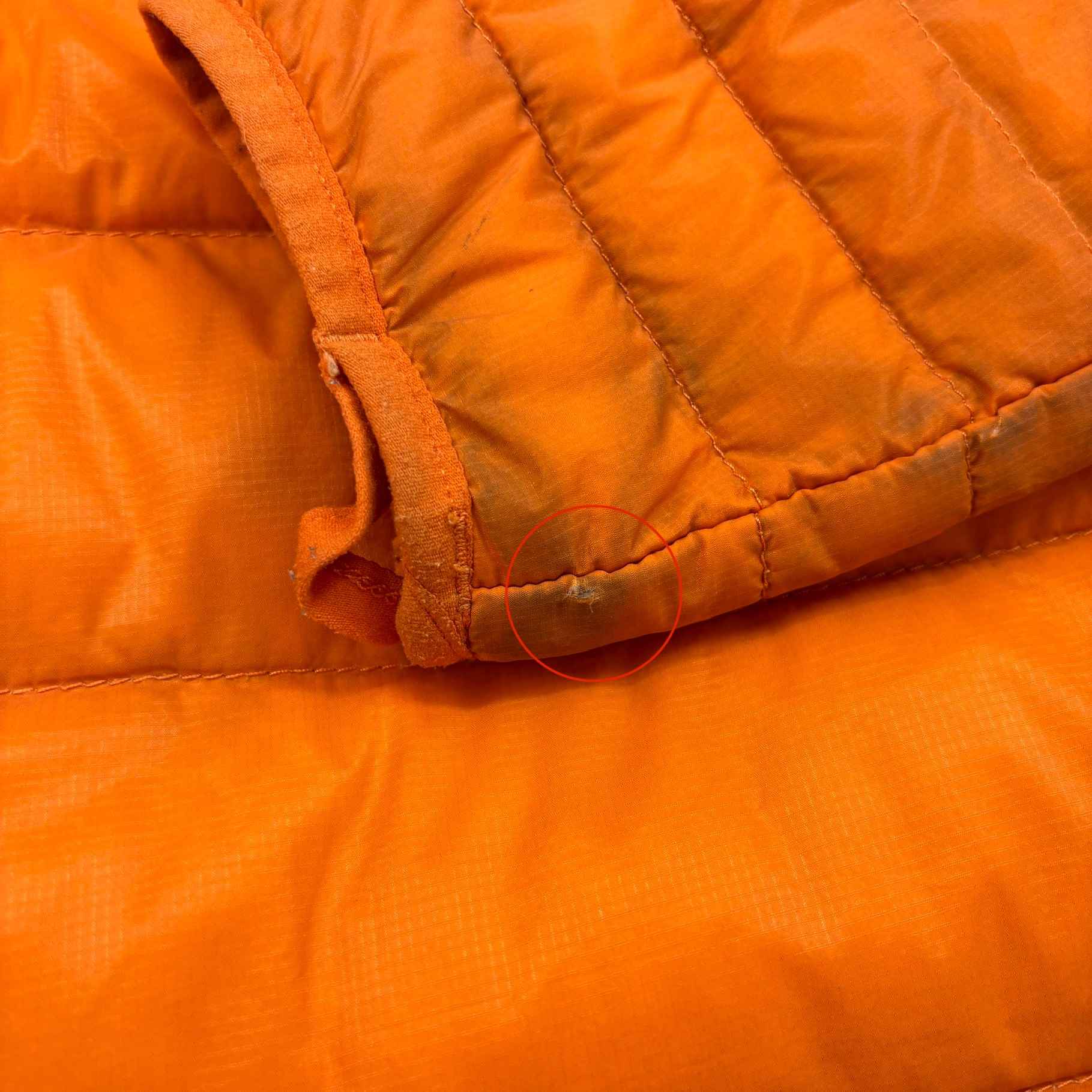 Men's Brookvale Hooded Down Jacket Orange Size S