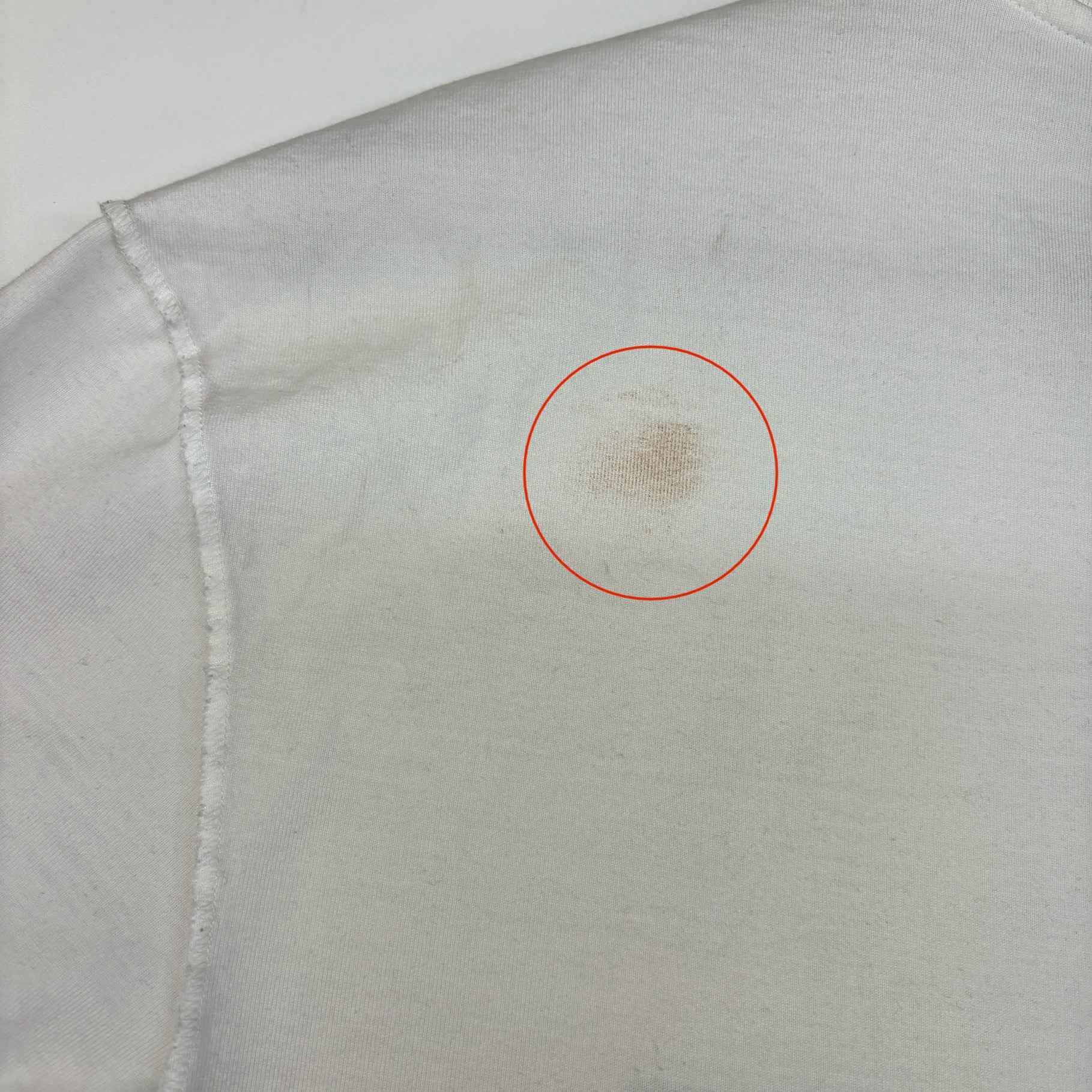 Men's Embroidered Logo T-Shirt White Size S