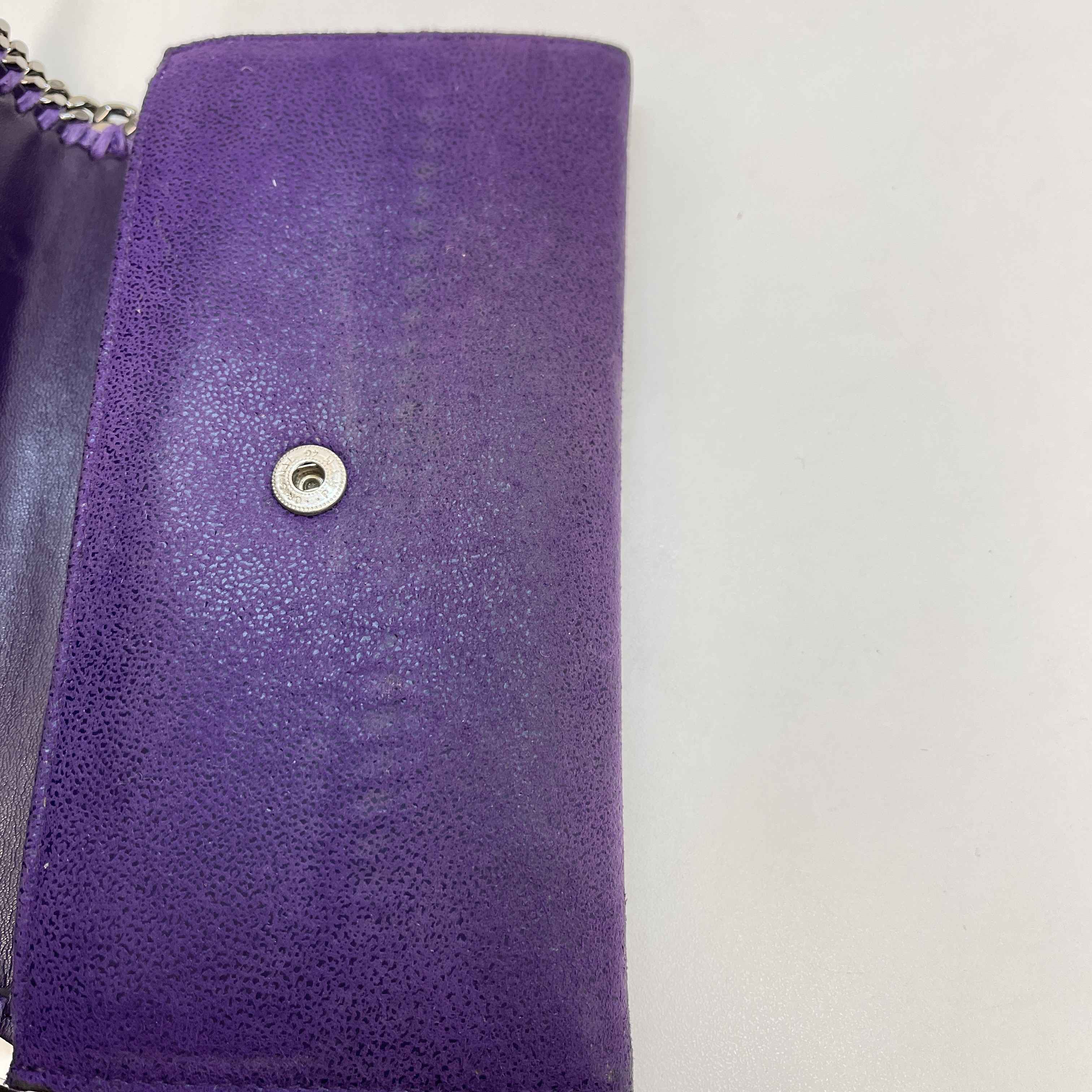 Women's Falabella Continental Flap Clutch Purple