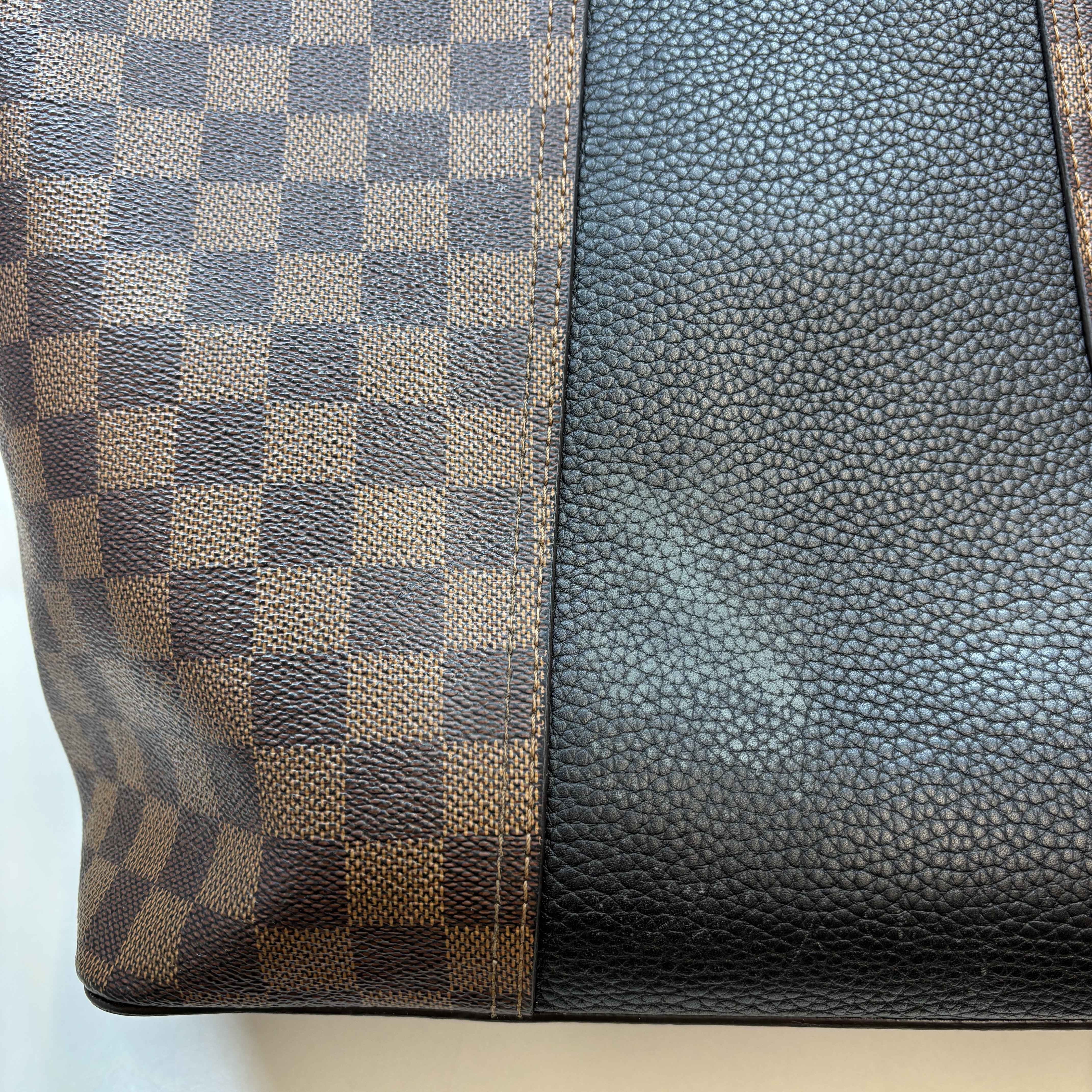 Women's Damier Ebene Jersey Tote Handbag Brown
