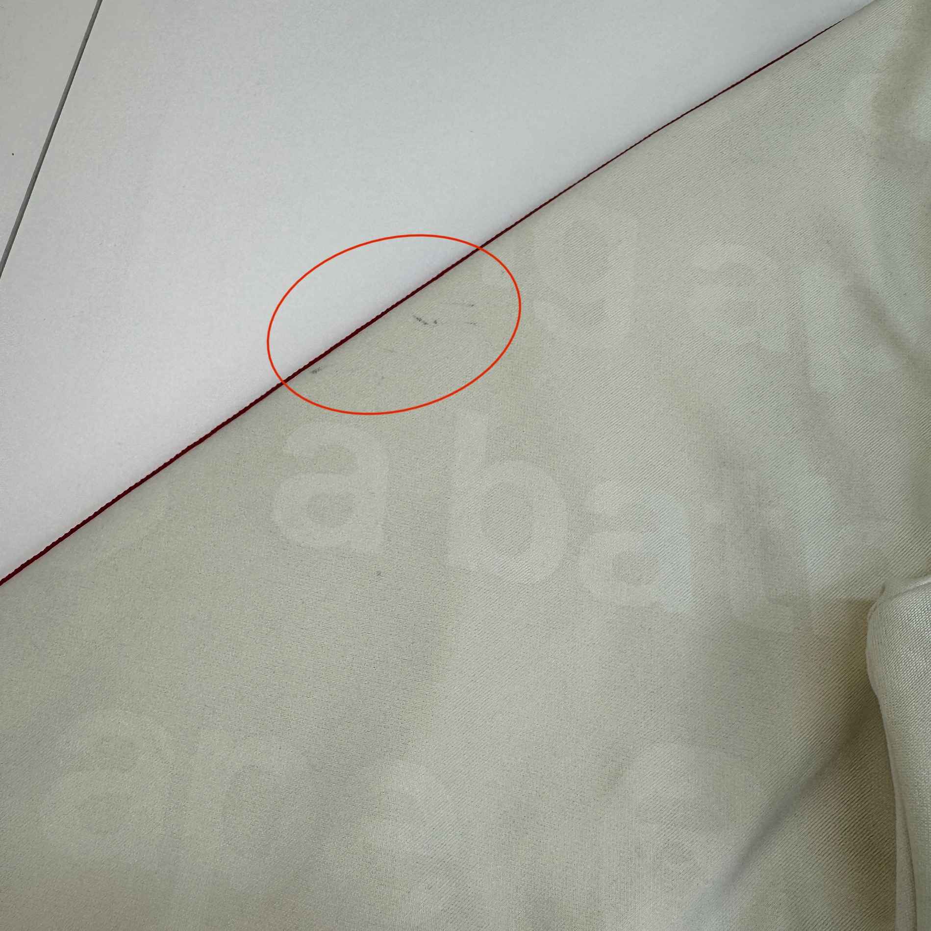 Men's Logo Print Striped Track Jacket Cream Size L