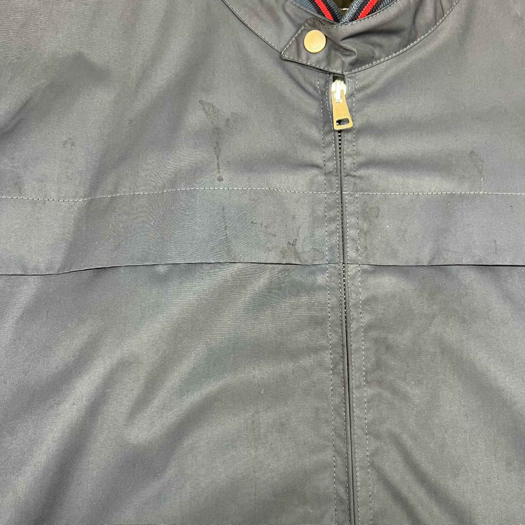 Men's Web Collar Jacket Navy Size IT 50 / L