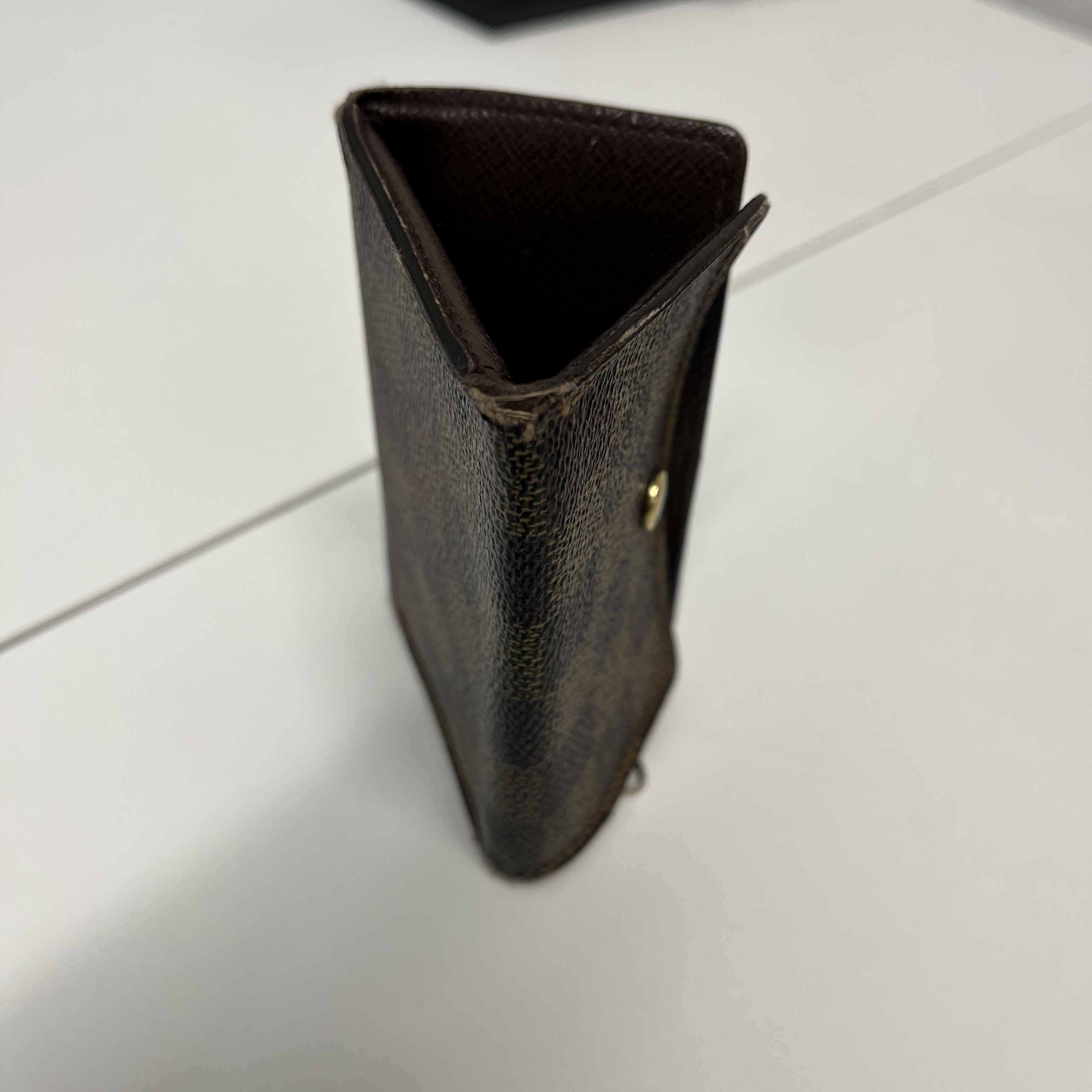 Men's Damier Ebene Key Holder Wallet Brown