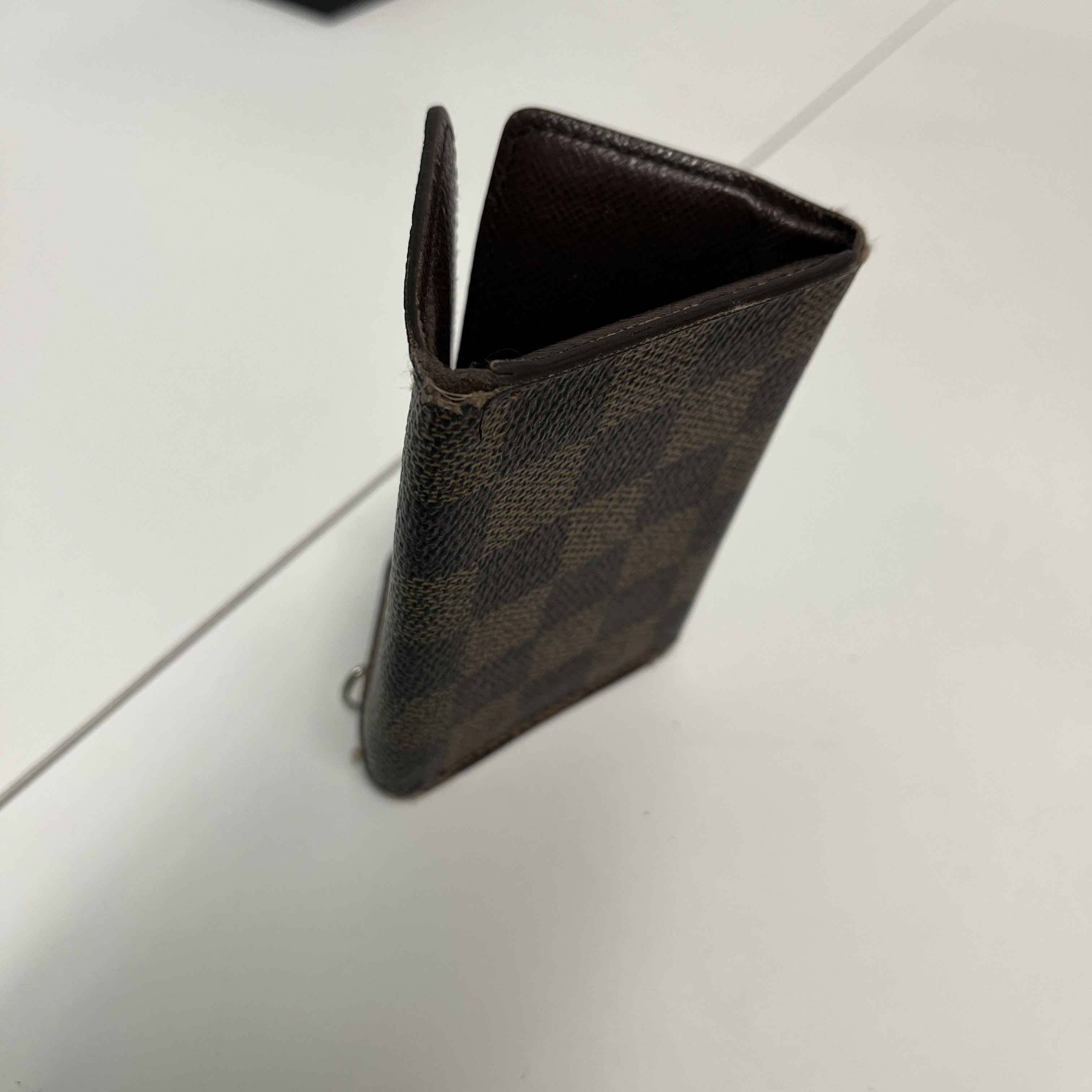 Men's Damier Ebene Key Holder Wallet Brown