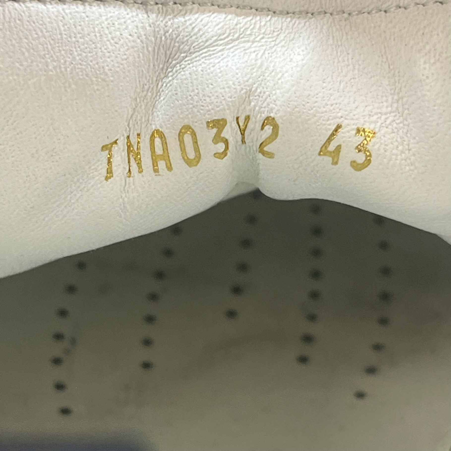 Men's Studded Strap Low Trainers White Size EU 43 / UK 9