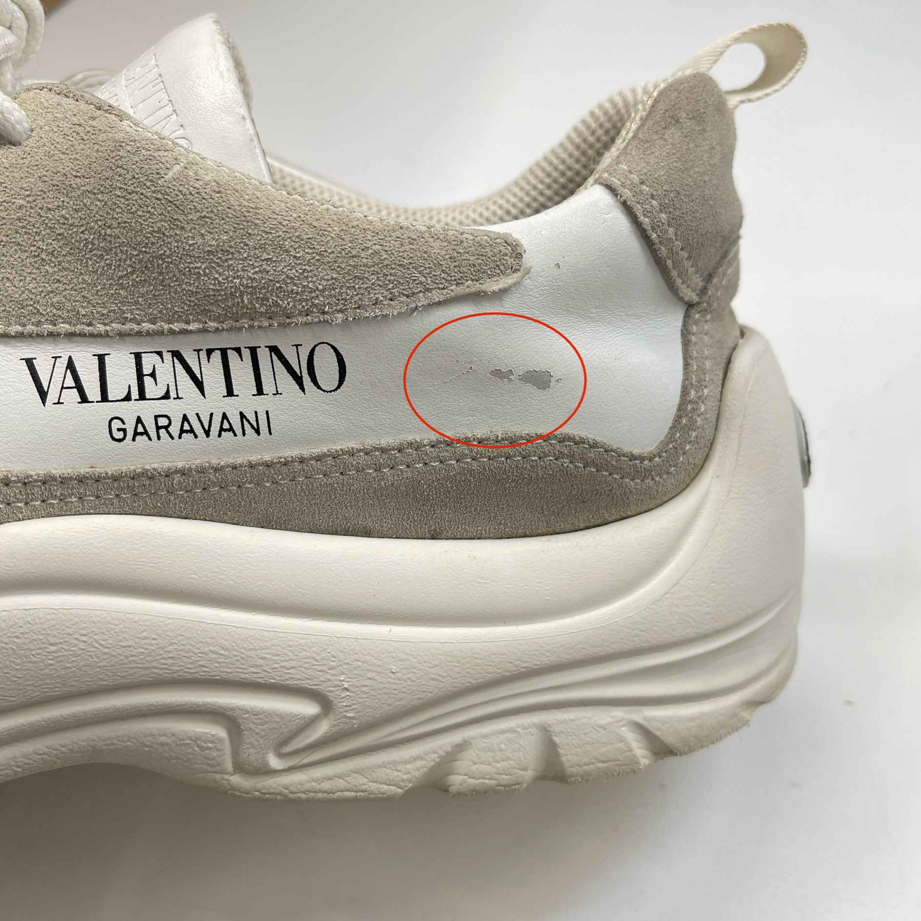 Men's Gumboy Cowhide Low Trainers White Size EU 45 / UK 11