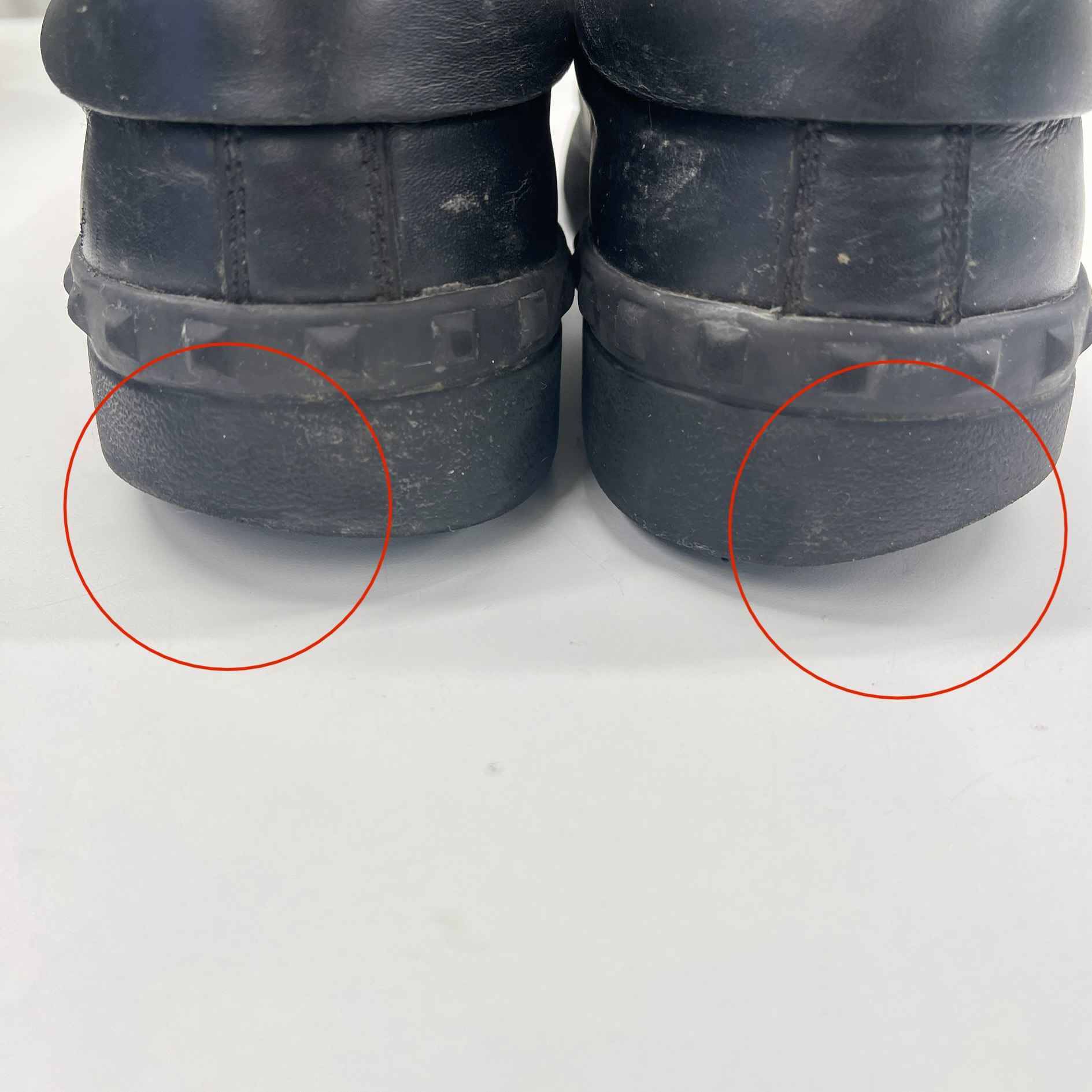 Men's Rockstud Pantha Low Trainers Black Size EU 40 / UK 6