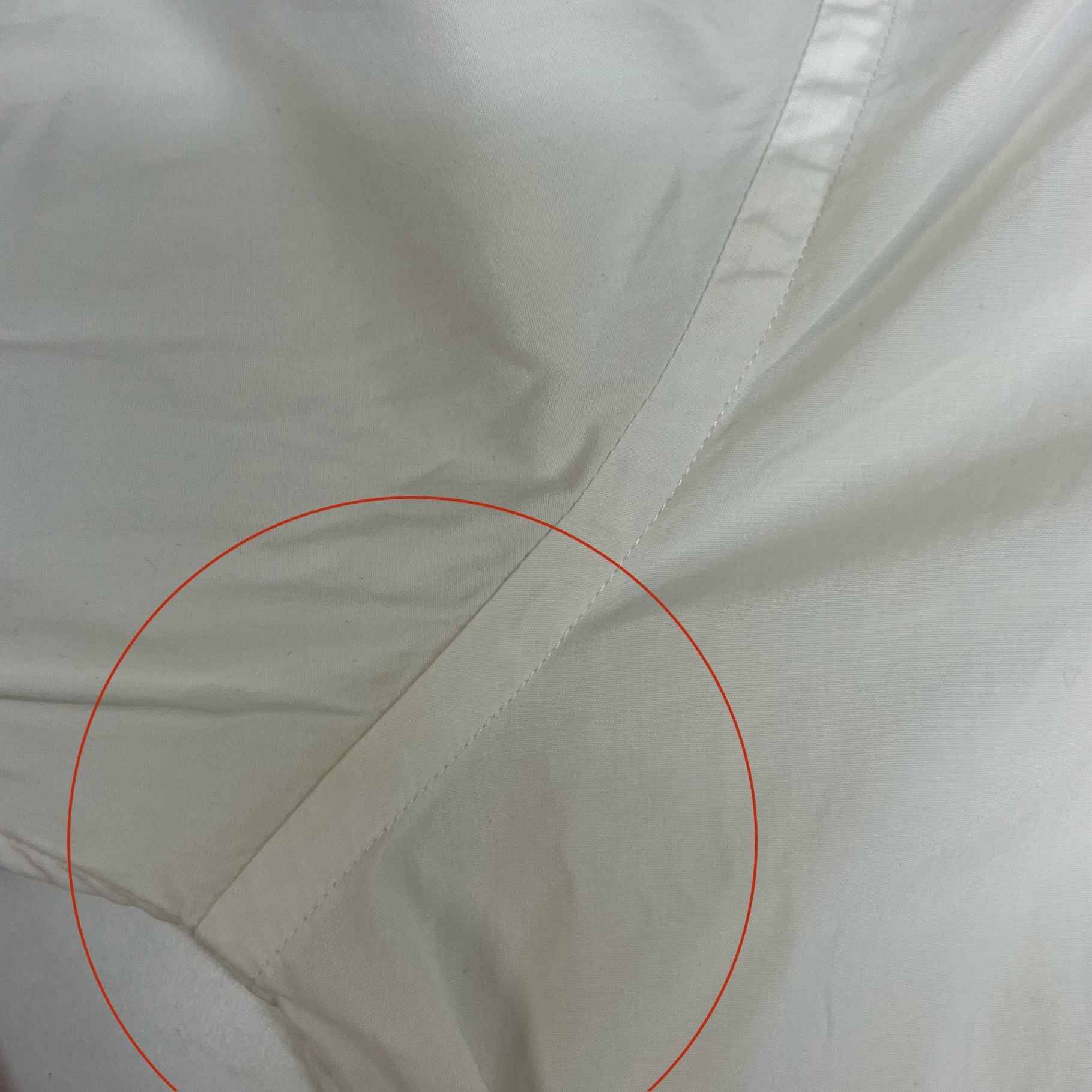 Men's Check Print Collar Long Sleeve Shirt White Size S