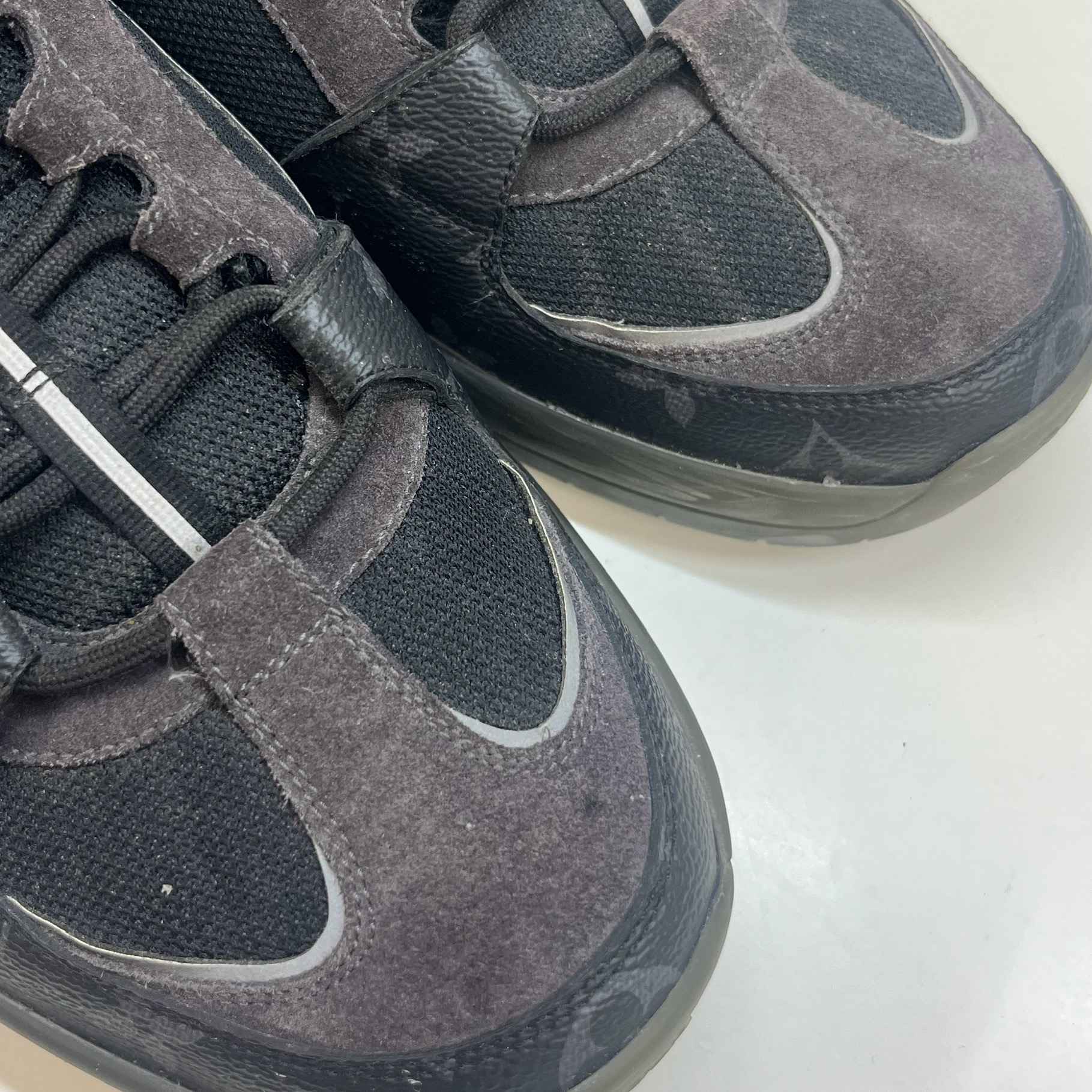 Men's Monogram Eclipse Lucien Clarks A View Low Trainers Black Size EU 44 / UK 10