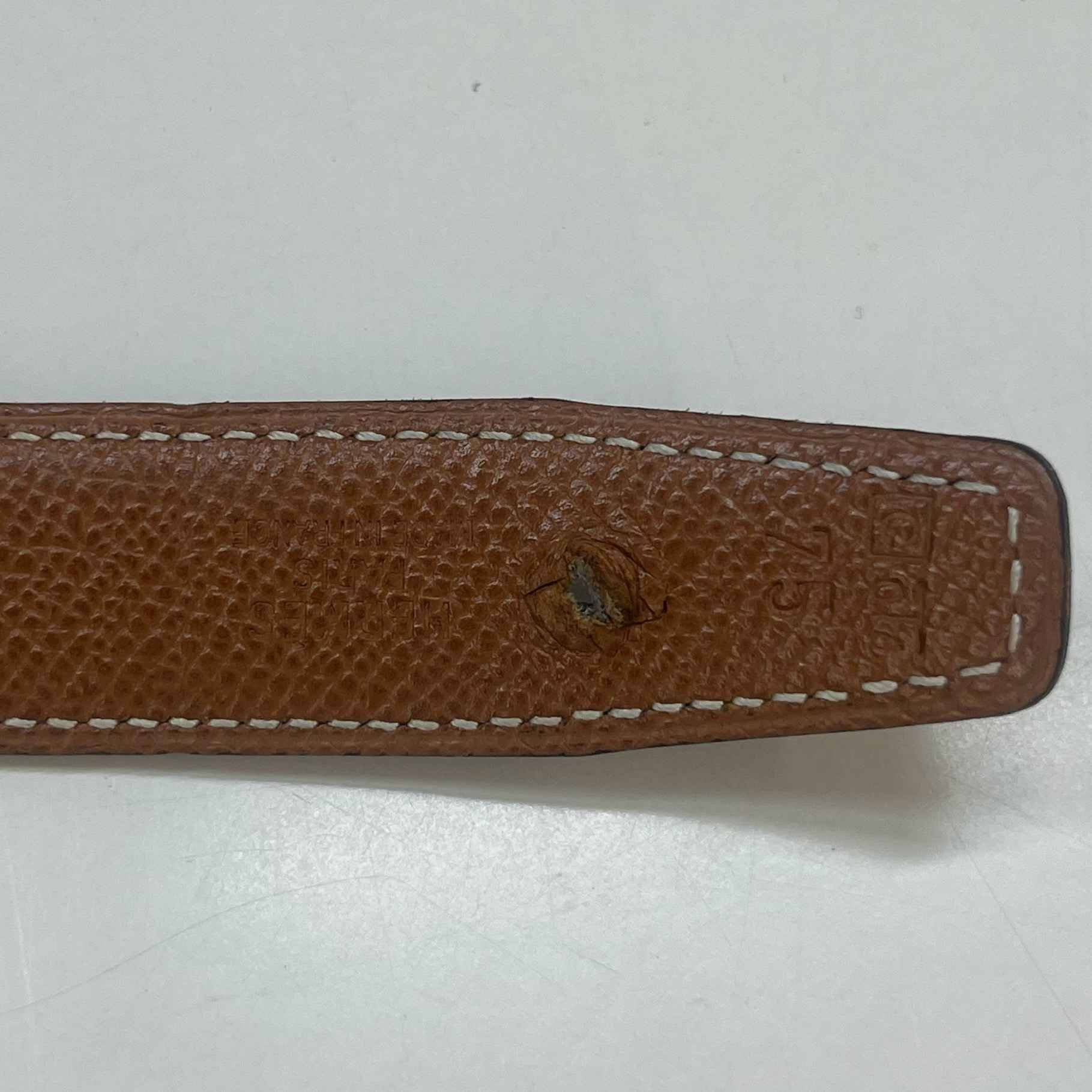 Women's Reversible H Buckle Belt Black Size 75CM / UK 6