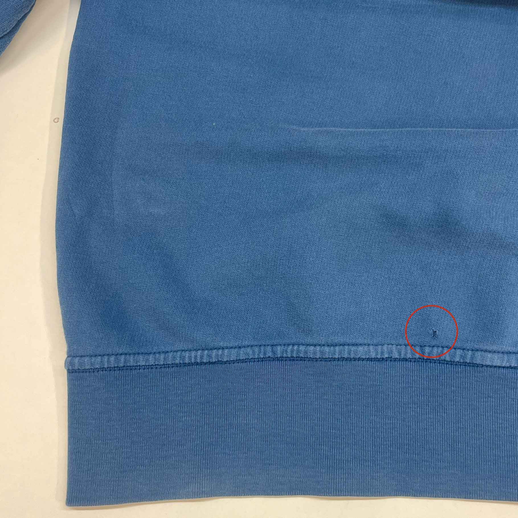 Men's Embroidered Logo Sweatshirt Blue Size S