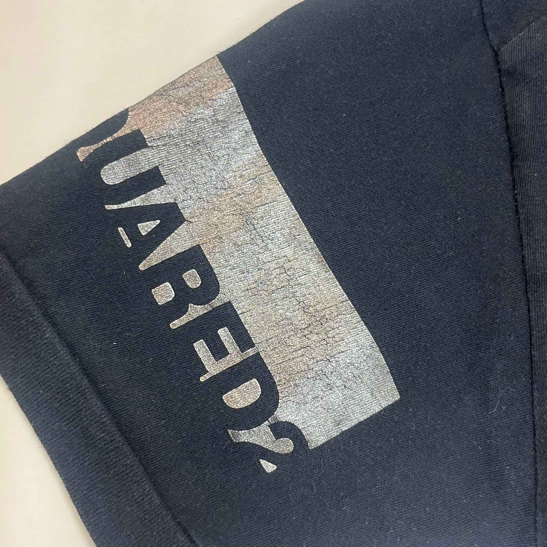 Men's Logo Print Polo Shirt Black Size S