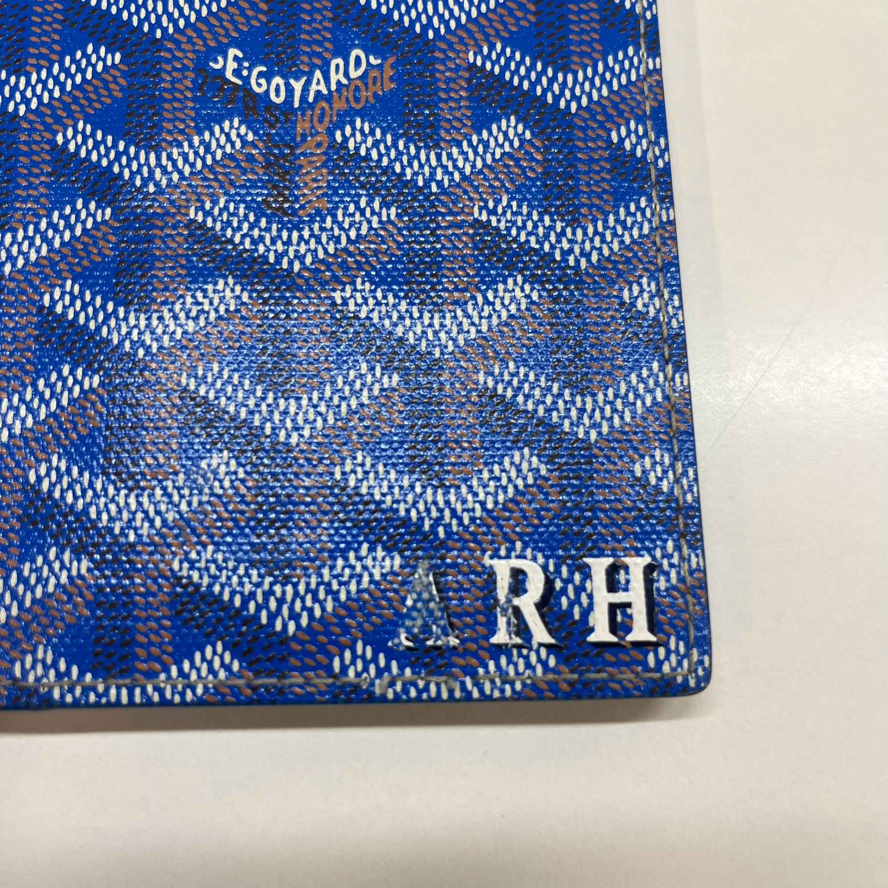 Men's Grenelle Passport Holder Blue