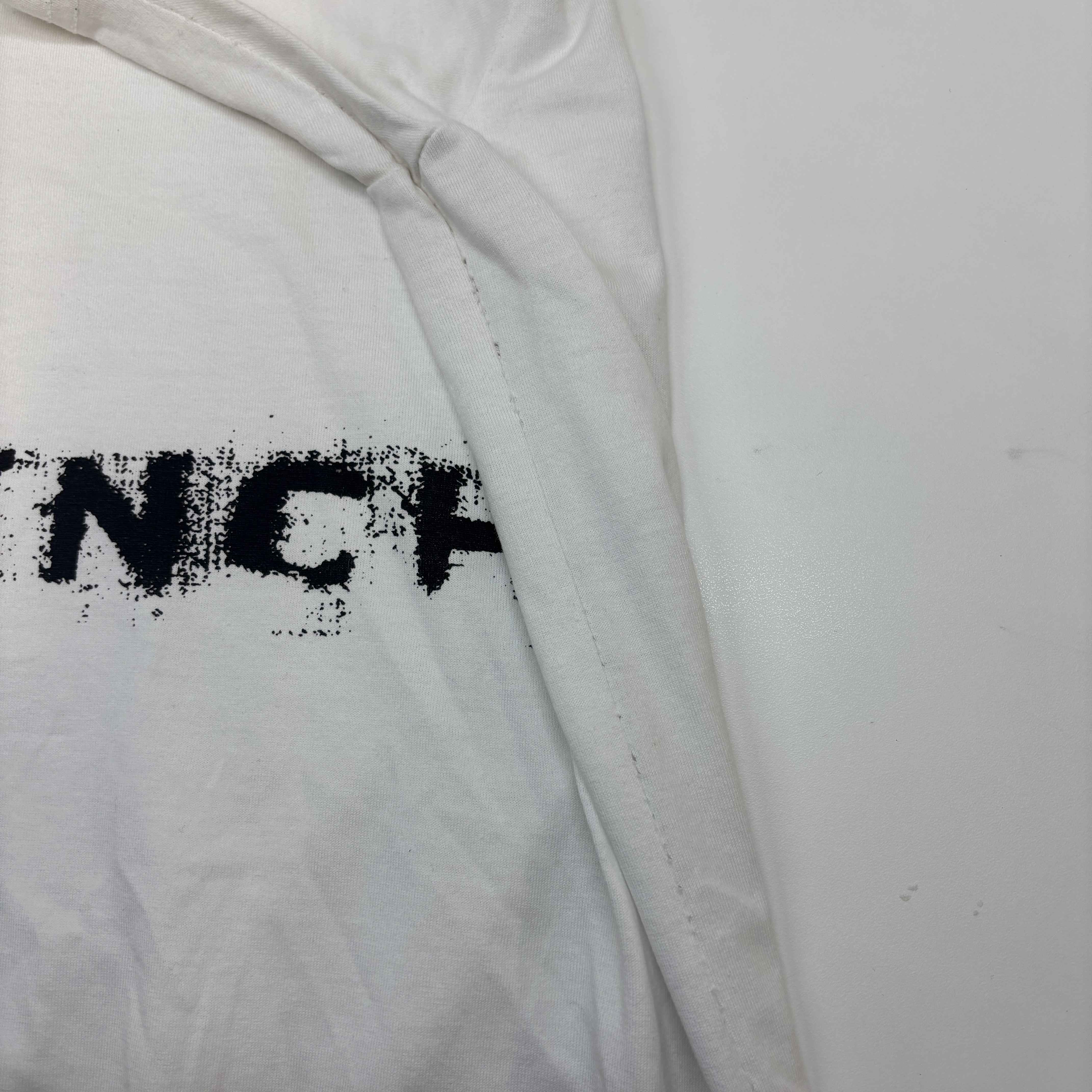 Men's Logo Print T-Shirt White Size L