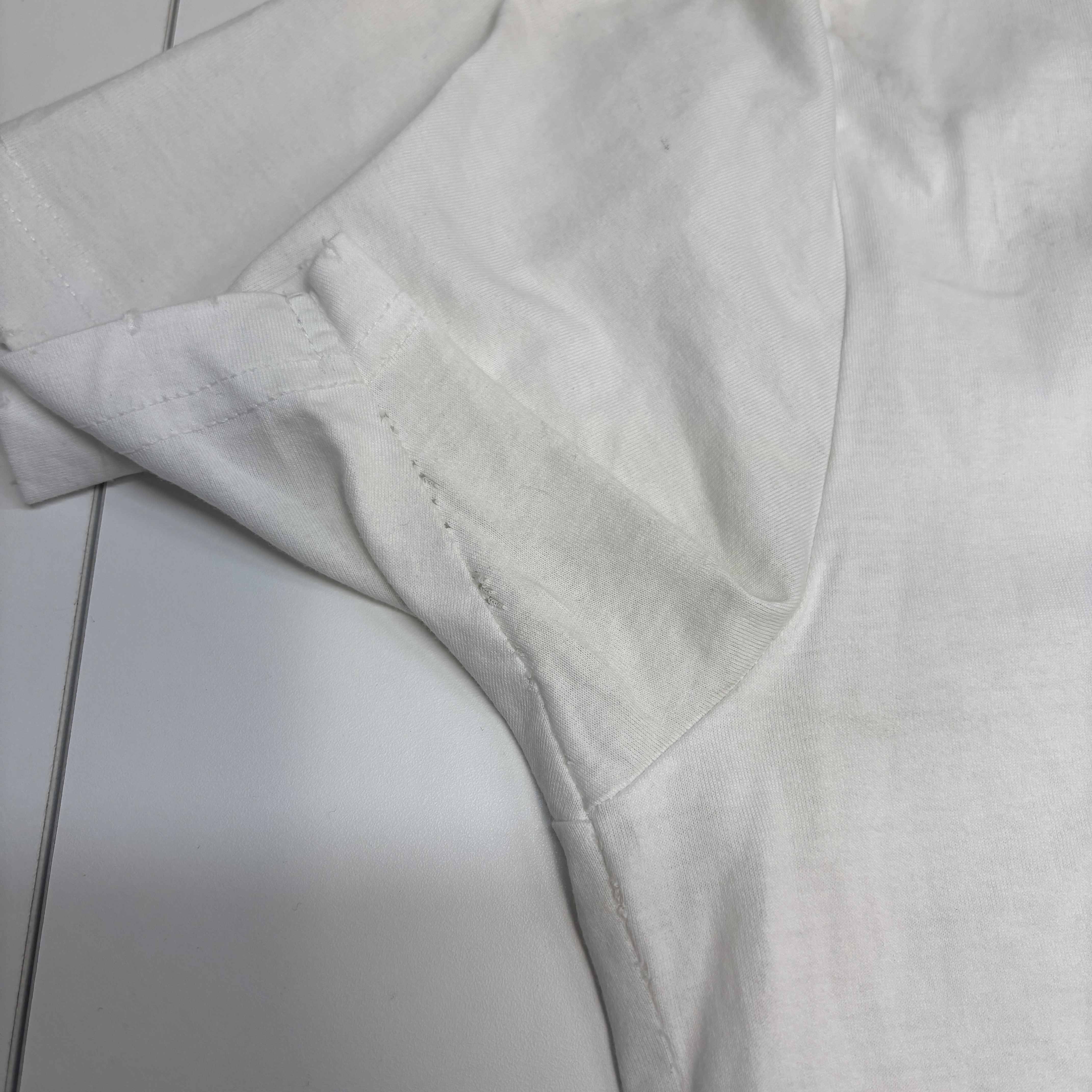 Men's Logo Print T-Shirt White Size L