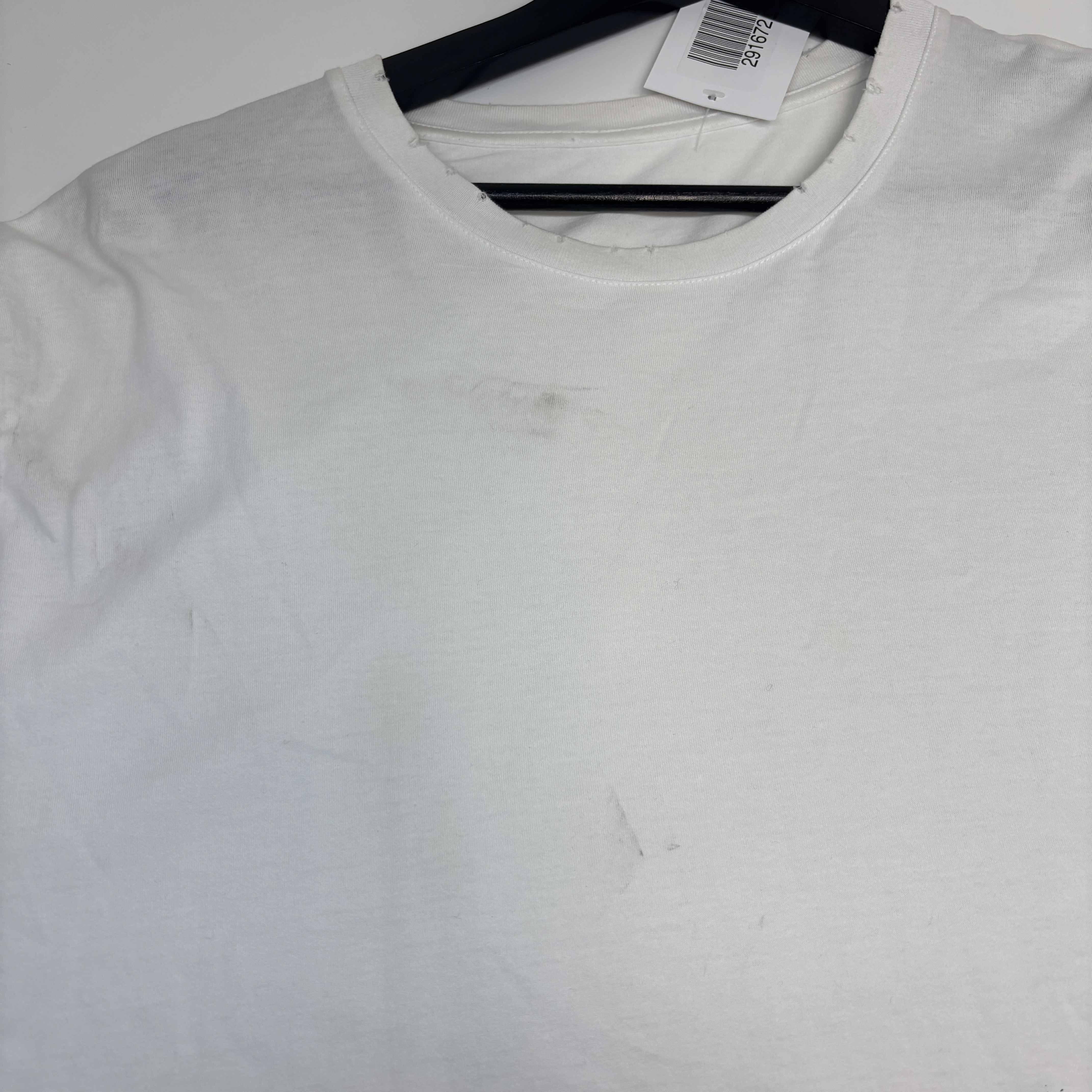 Men's Logo Print T-Shirt White Size L