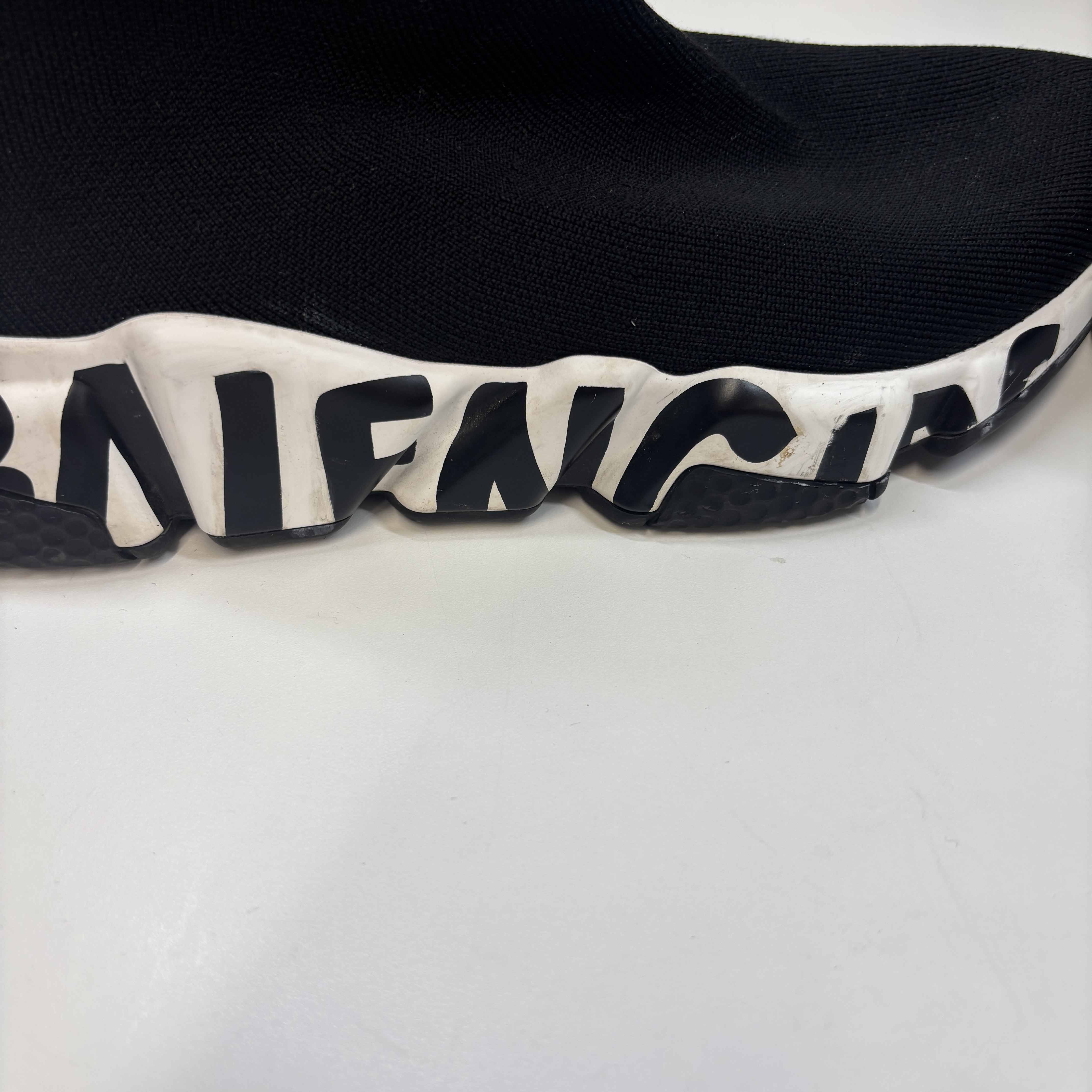 Women's Speed Sock High Trainers Black Size EU 37 / UK 4