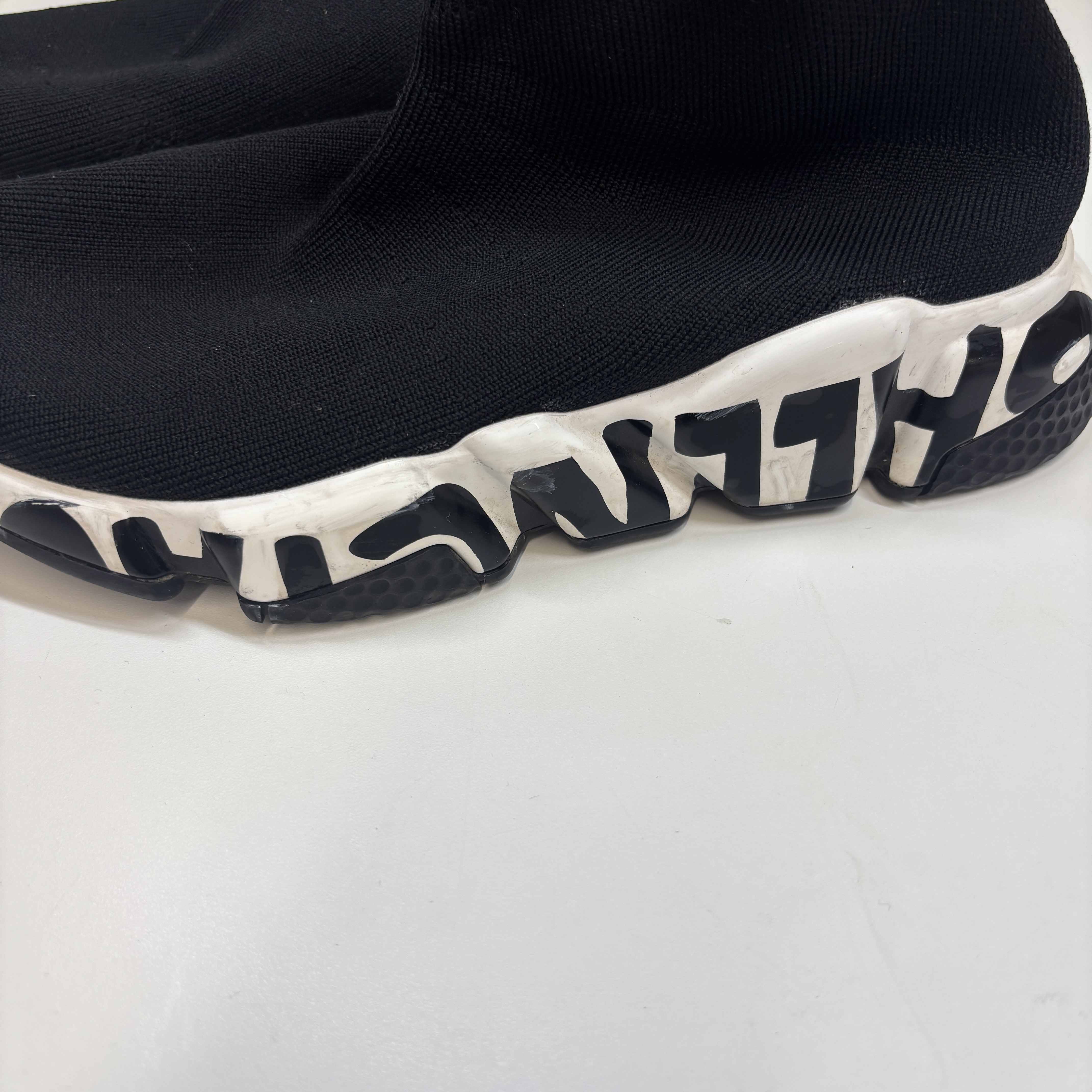 Women's Speed Sock High Trainers Black Size EU 37 / UK 4