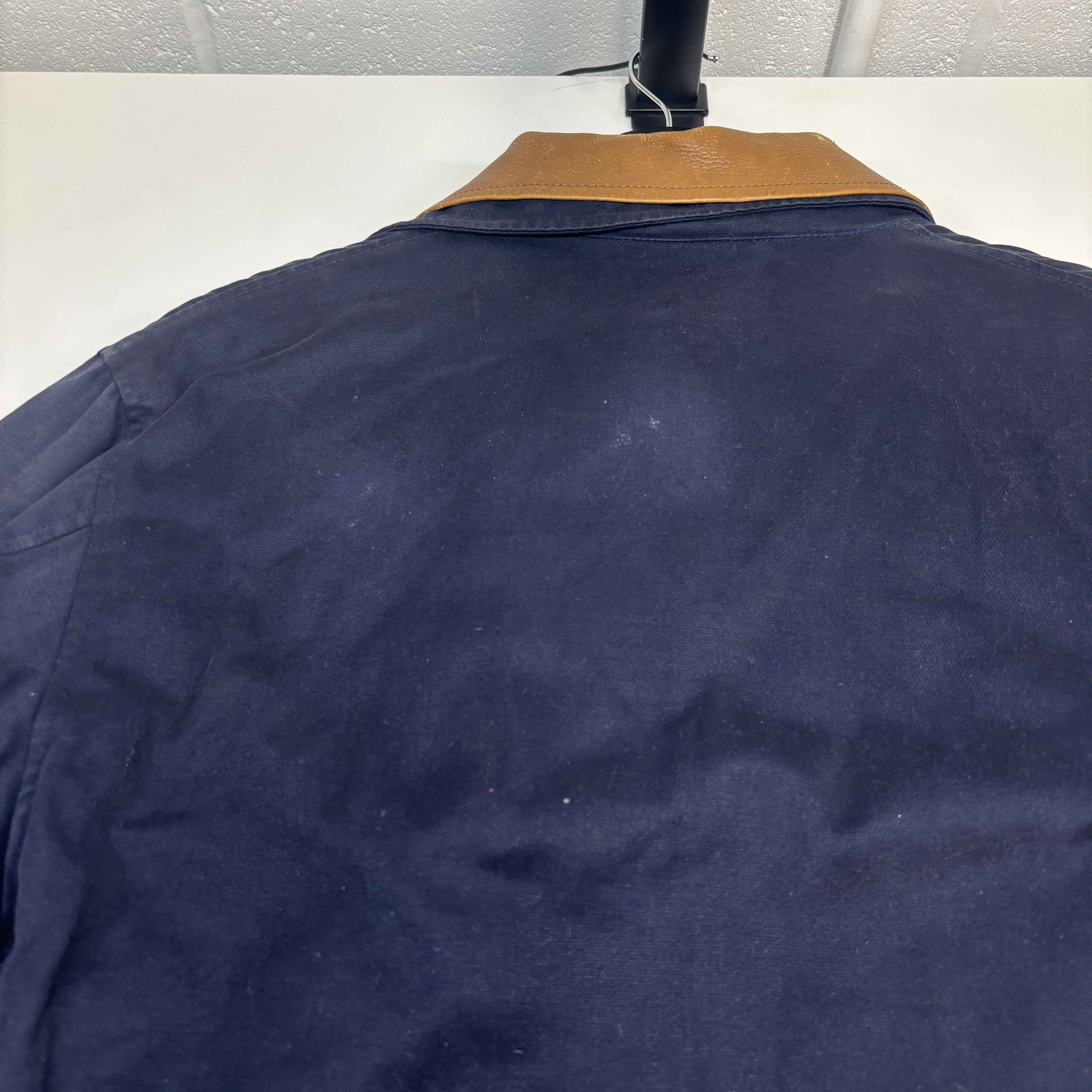 Men's Logo Kids Zip Up Jacket Navy Size Junior Age 12