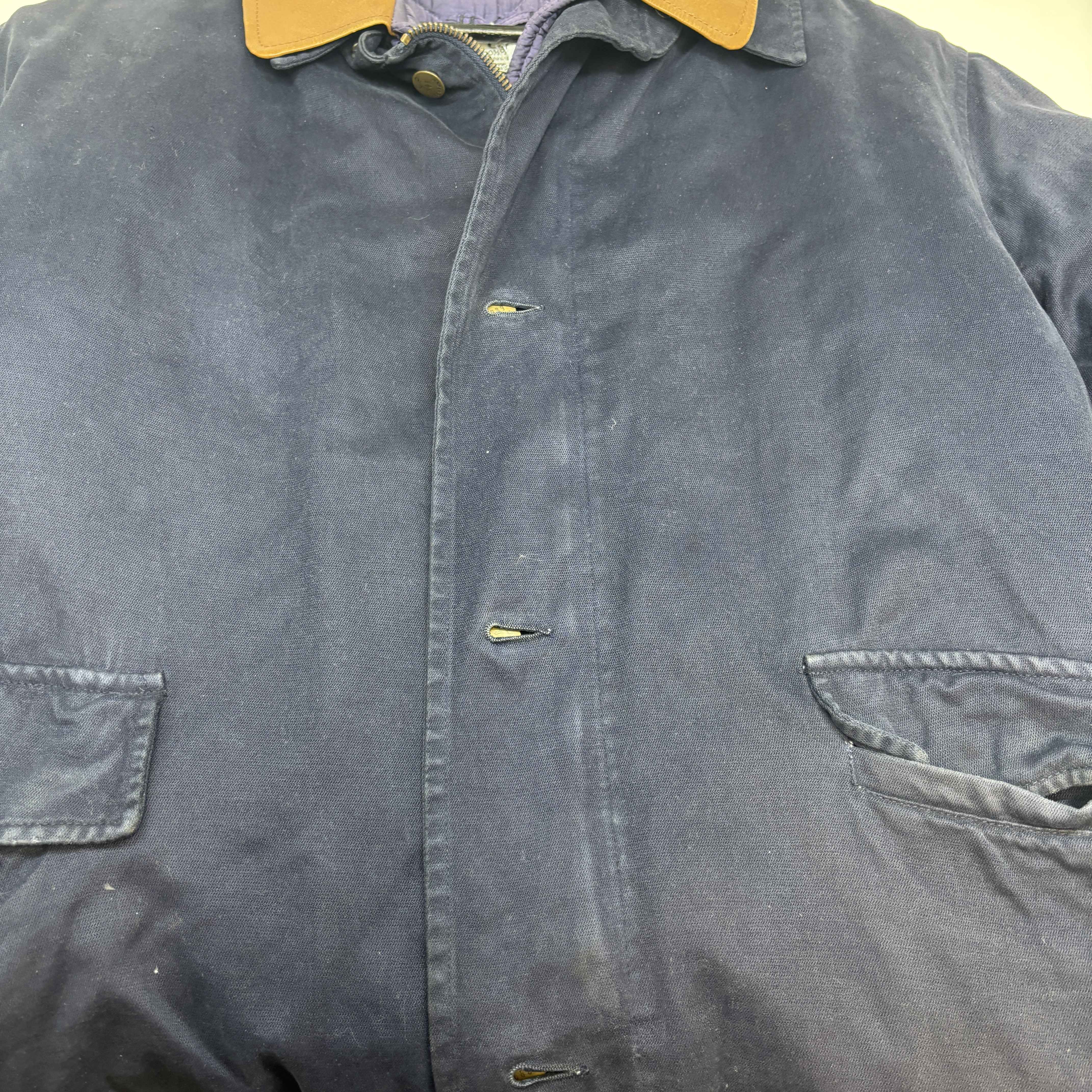 Men's Logo Kids Zip Up Jacket Navy Size Junior Age 12