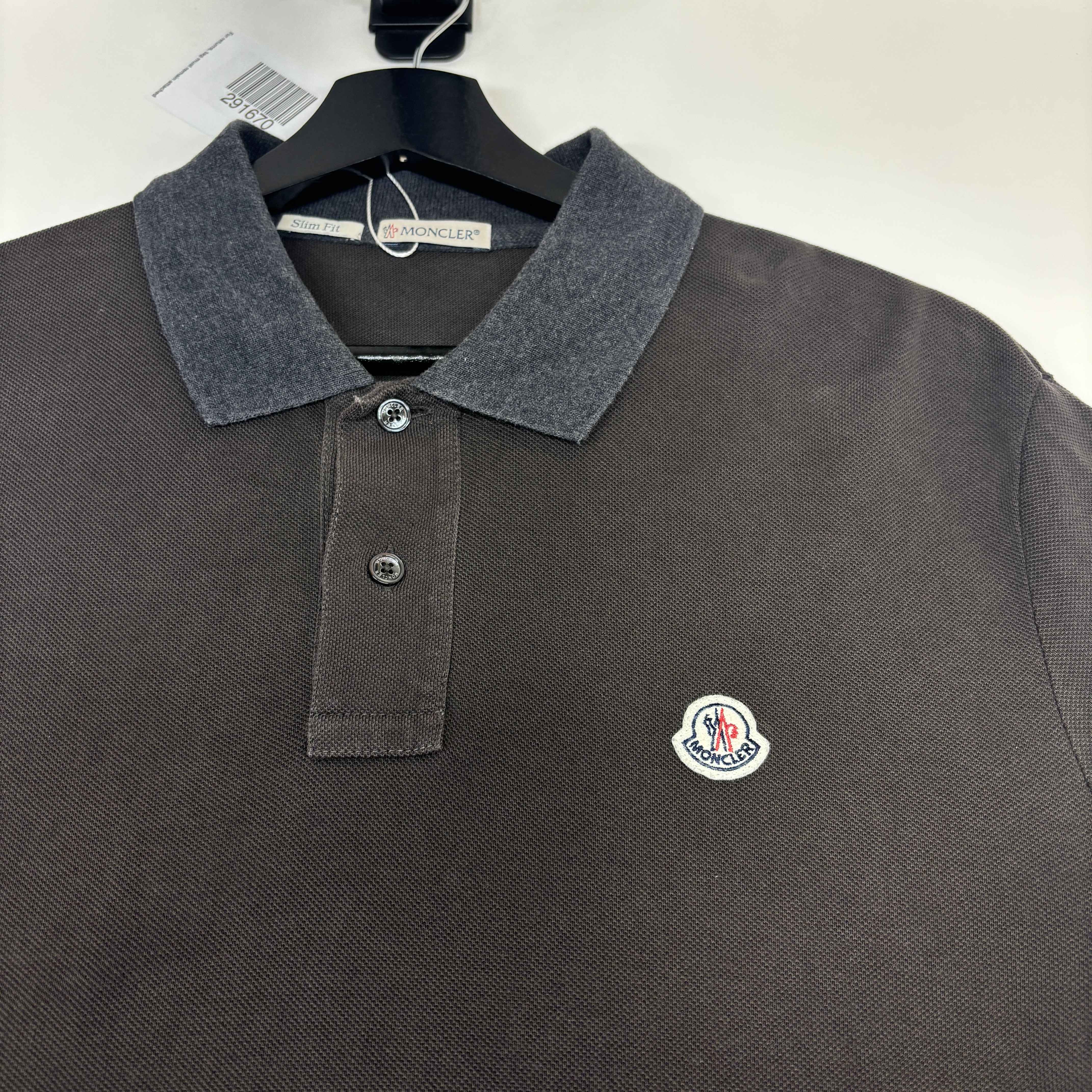 Men's Maglia Polo Shirt Brown Size L