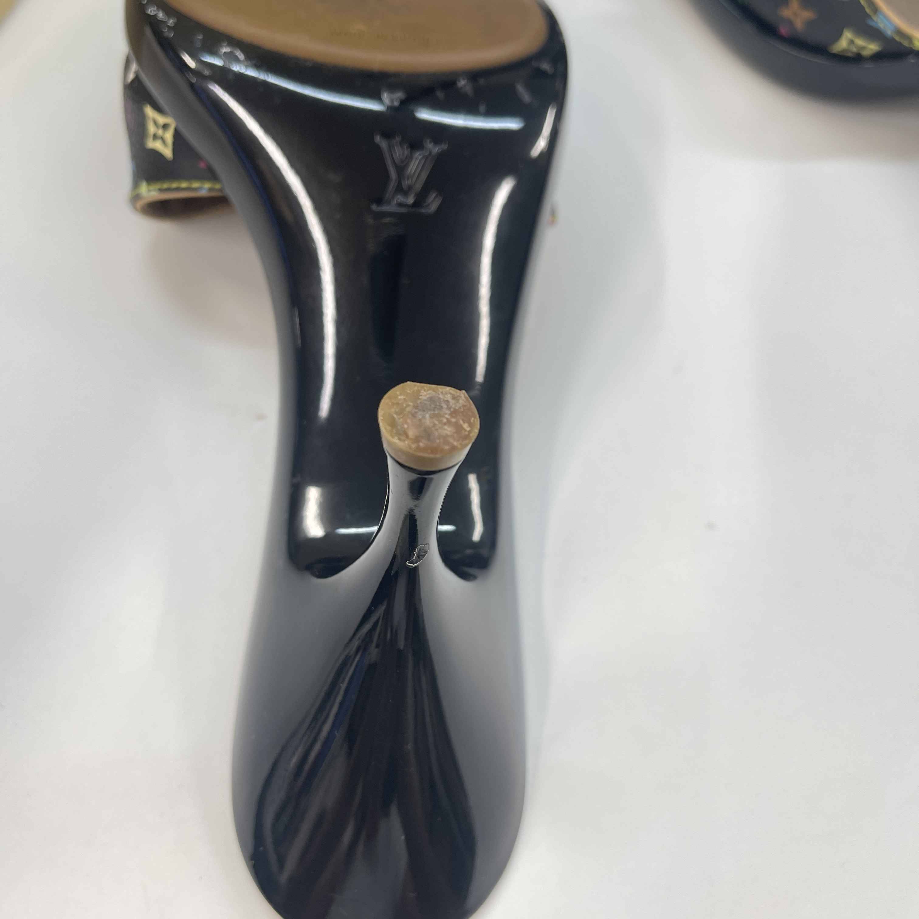 Women's Multicolor Monogram Murakami Heels Black Size EU 38 / UK 5