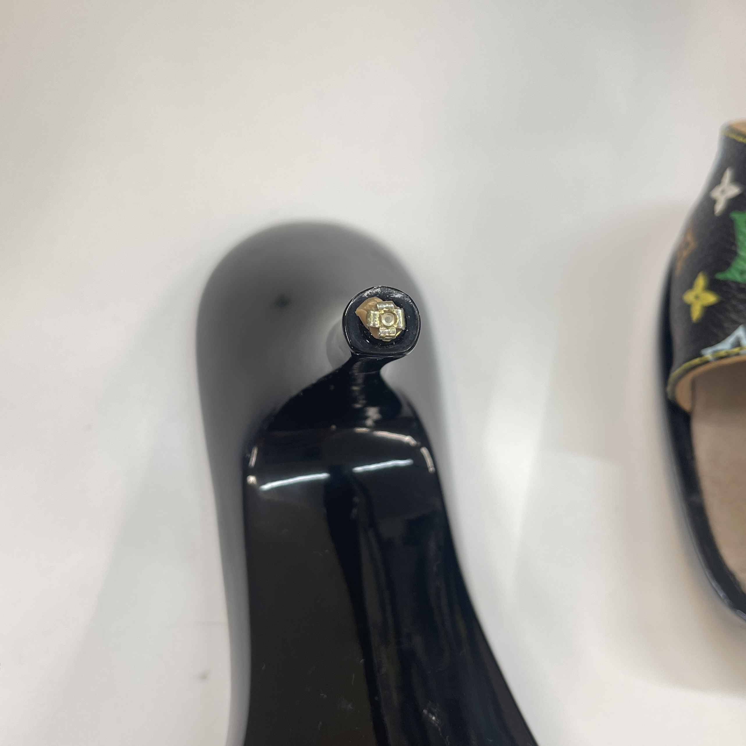 Women's Multicolor Monogram Murakami Heels Black Size EU 38 / UK 5