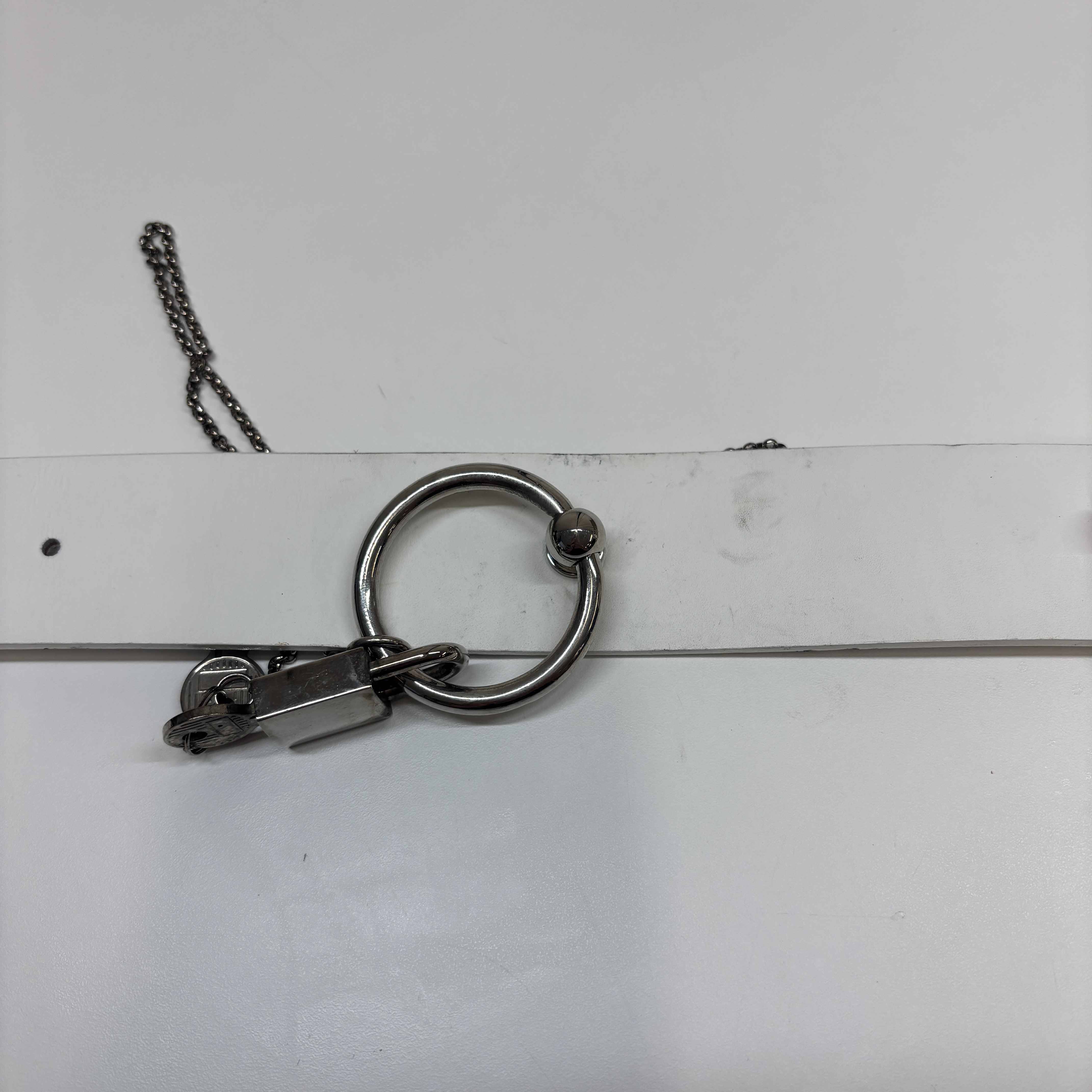 Women's Vintage Chain Detail Belt White Size 85CM / UK 10