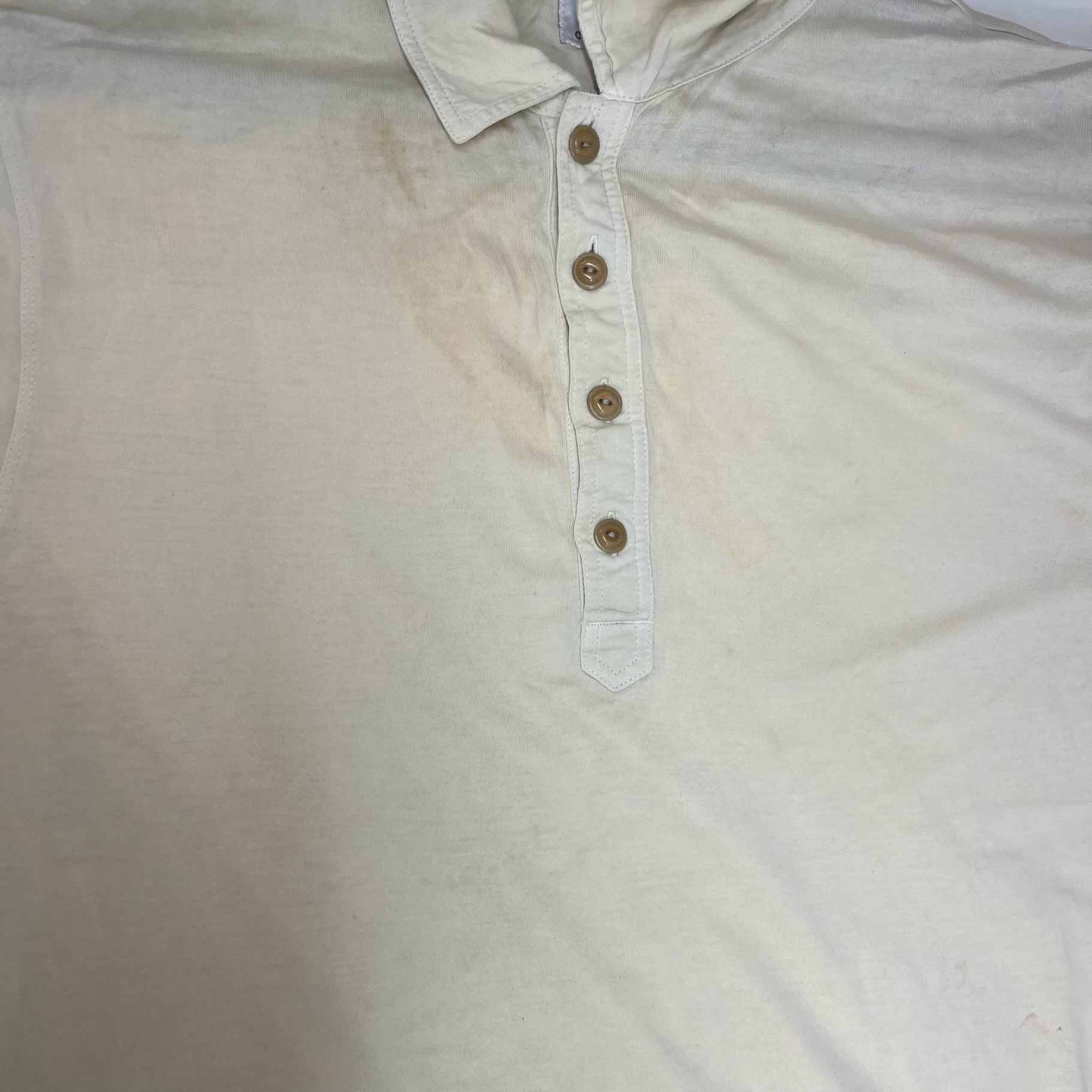 Men's Plain Polo Shirt Yellow Size XL