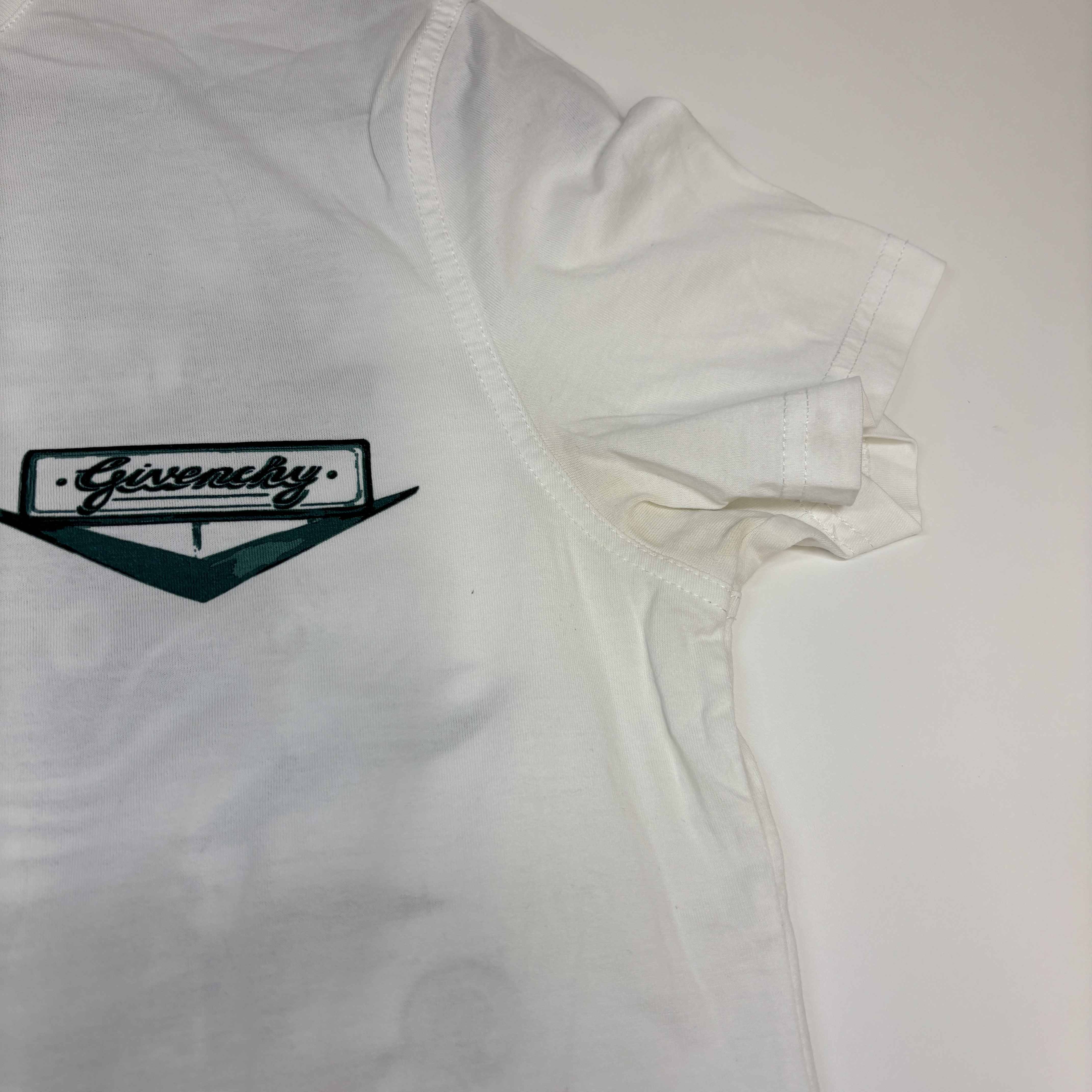 Men's Logo Print T-Shirt White Size XS