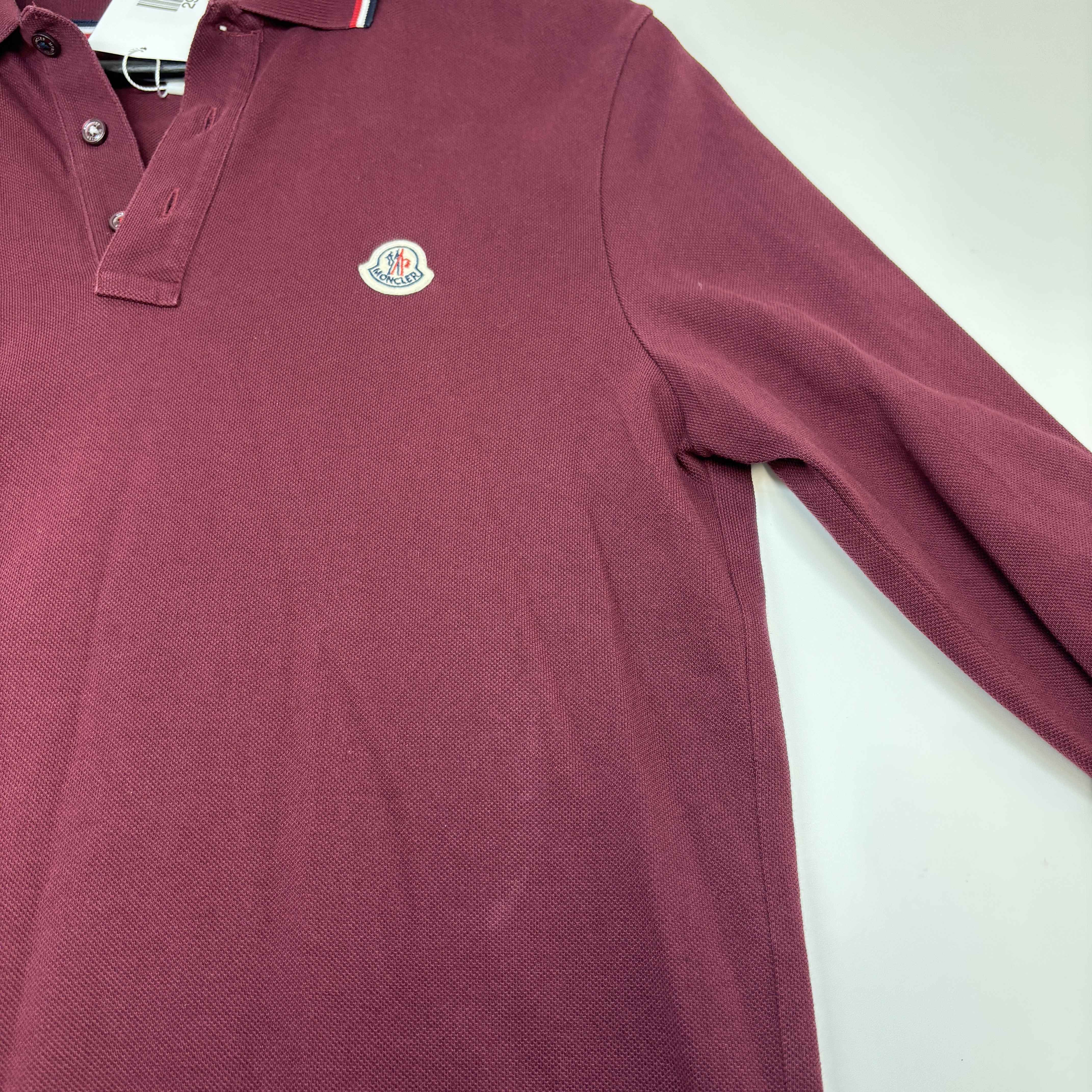 Men's Maglia Polo Shirt Burgundy Size M