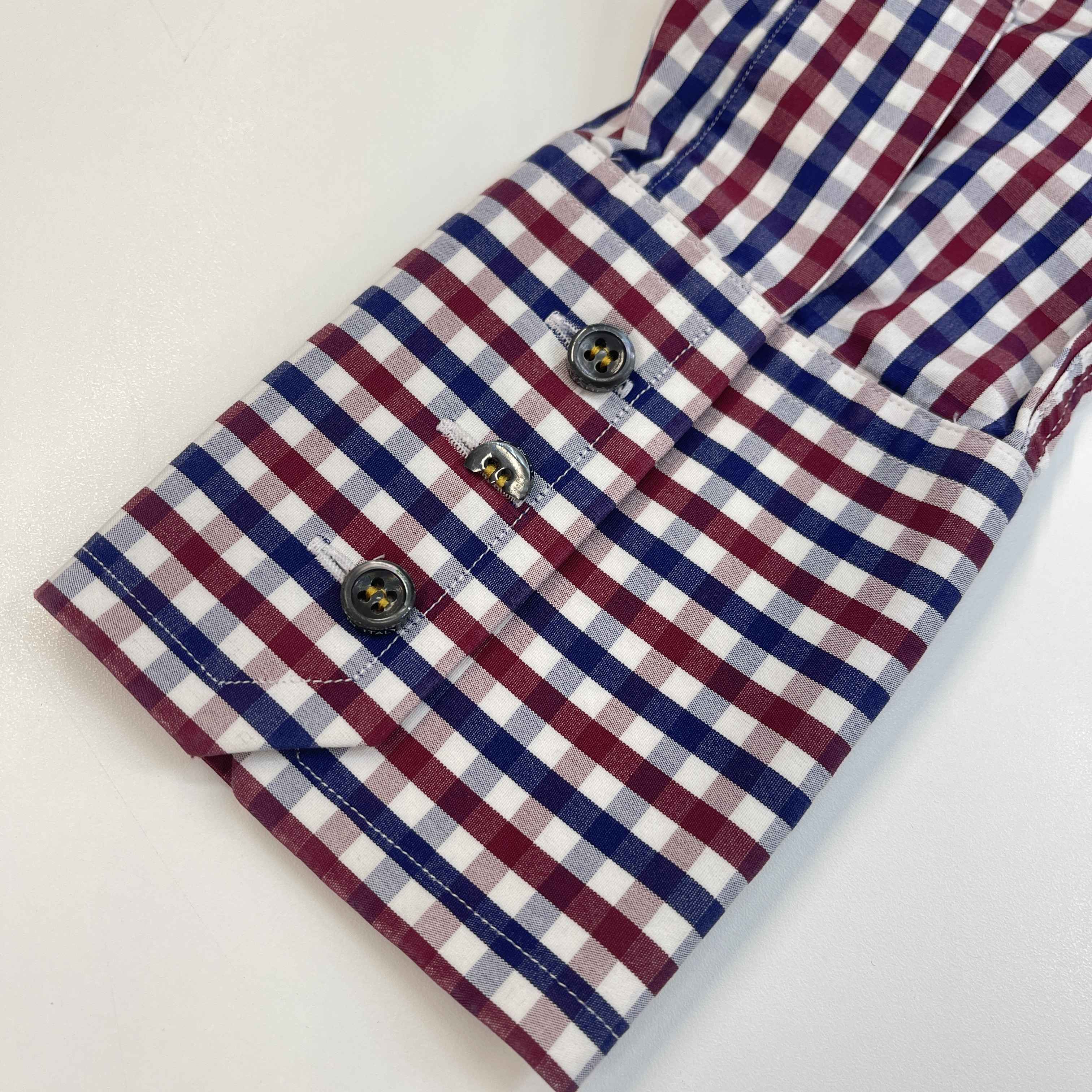 Men's Checkered Shirt Navy Size IT 48 / UK M