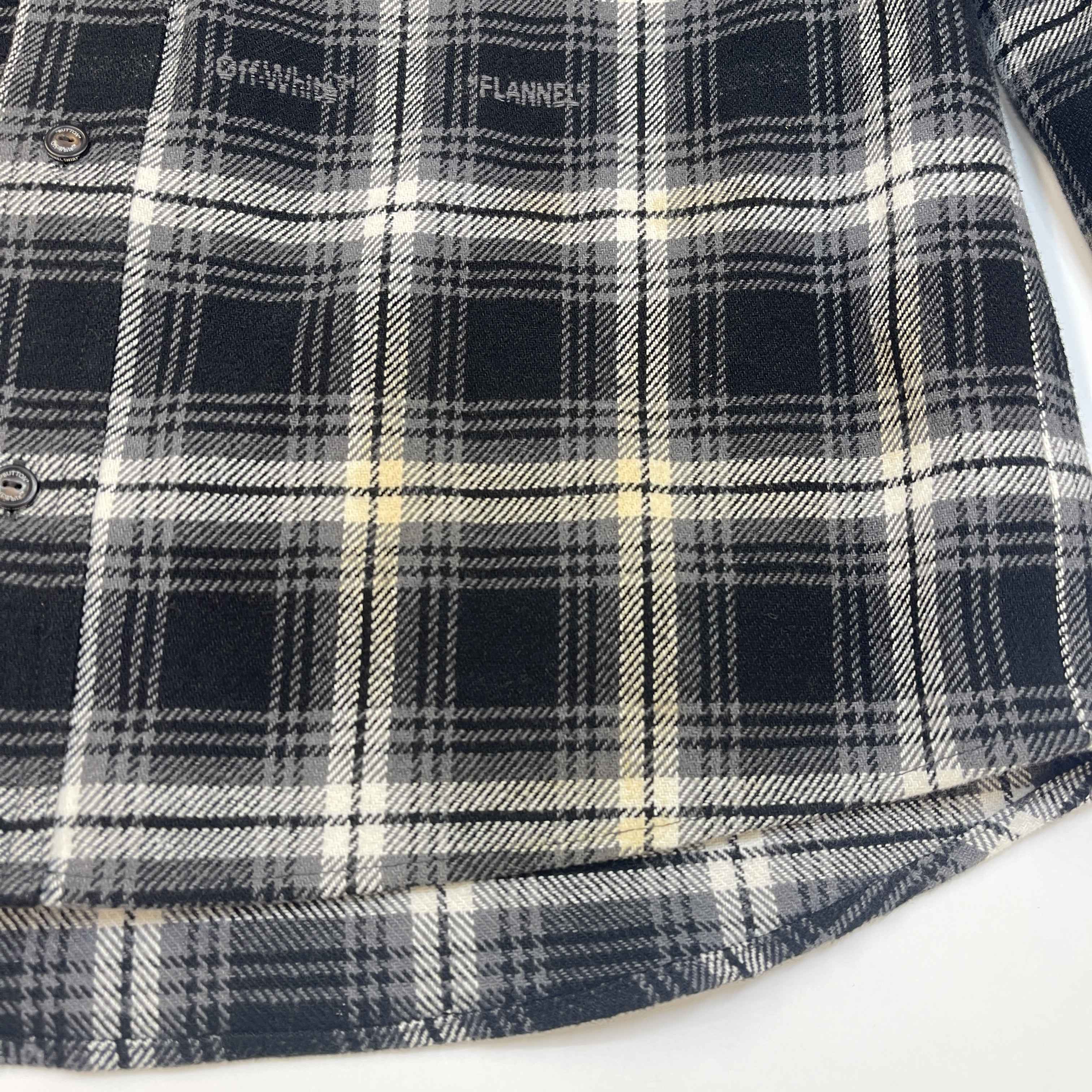 Men's Check Logo OverShirt Black Size S