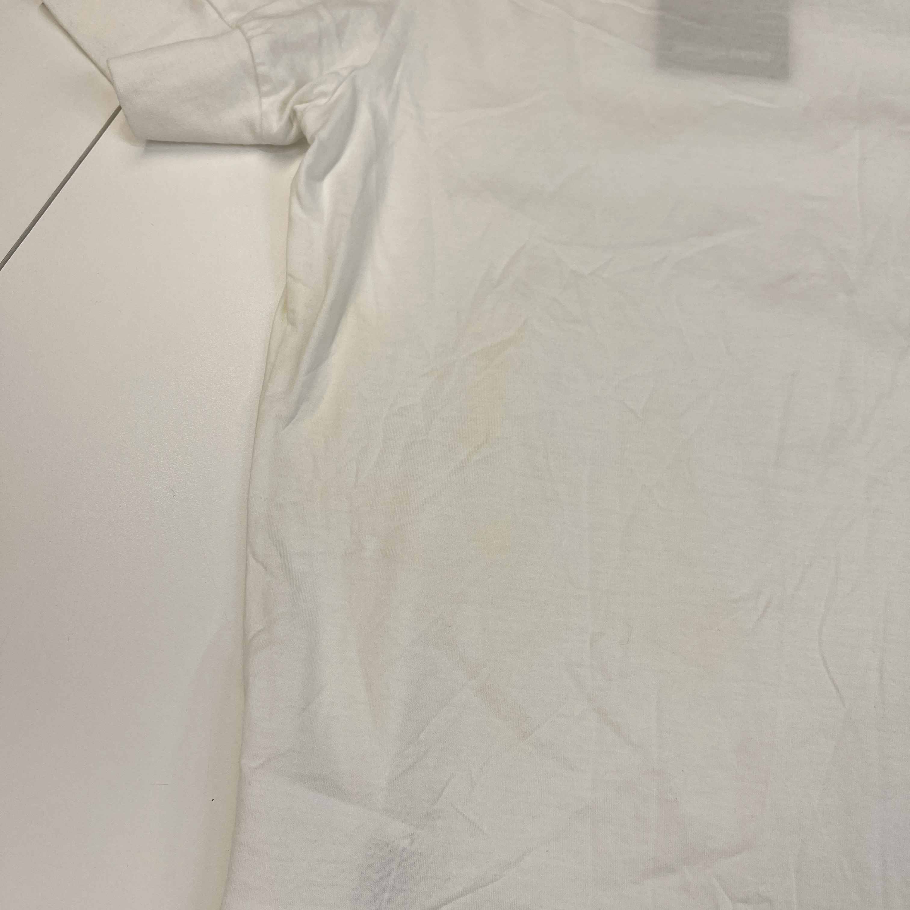 Men's Plaque Logo T-Shirt White Size M