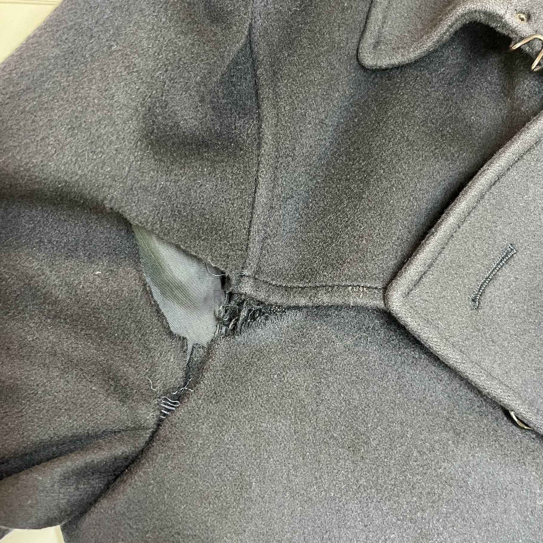 Men's Double Breasted Jacket Black Size IT 52 / XL